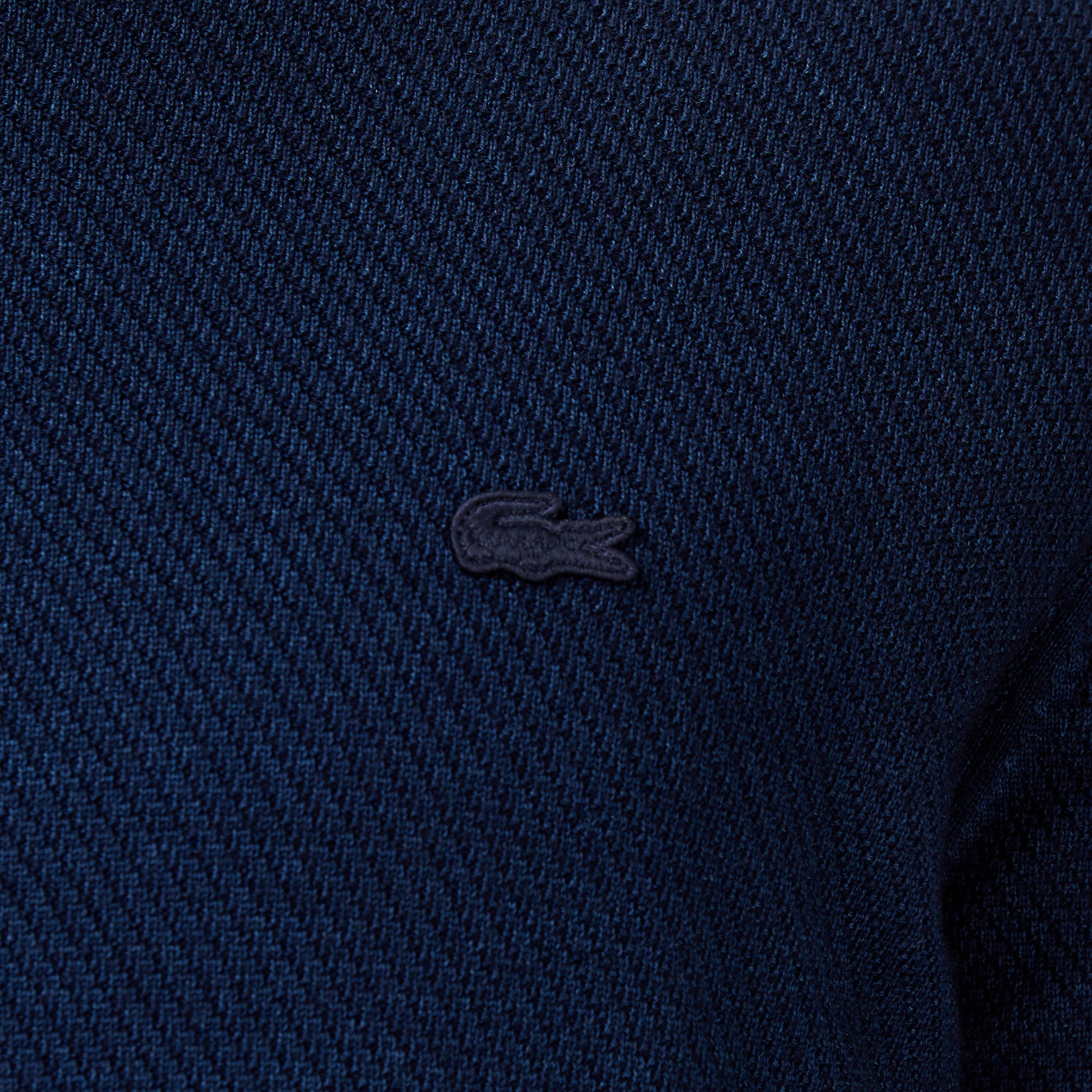 Erkek Classic Fit Bisiklet Yaka Yün Lacivert Kazak