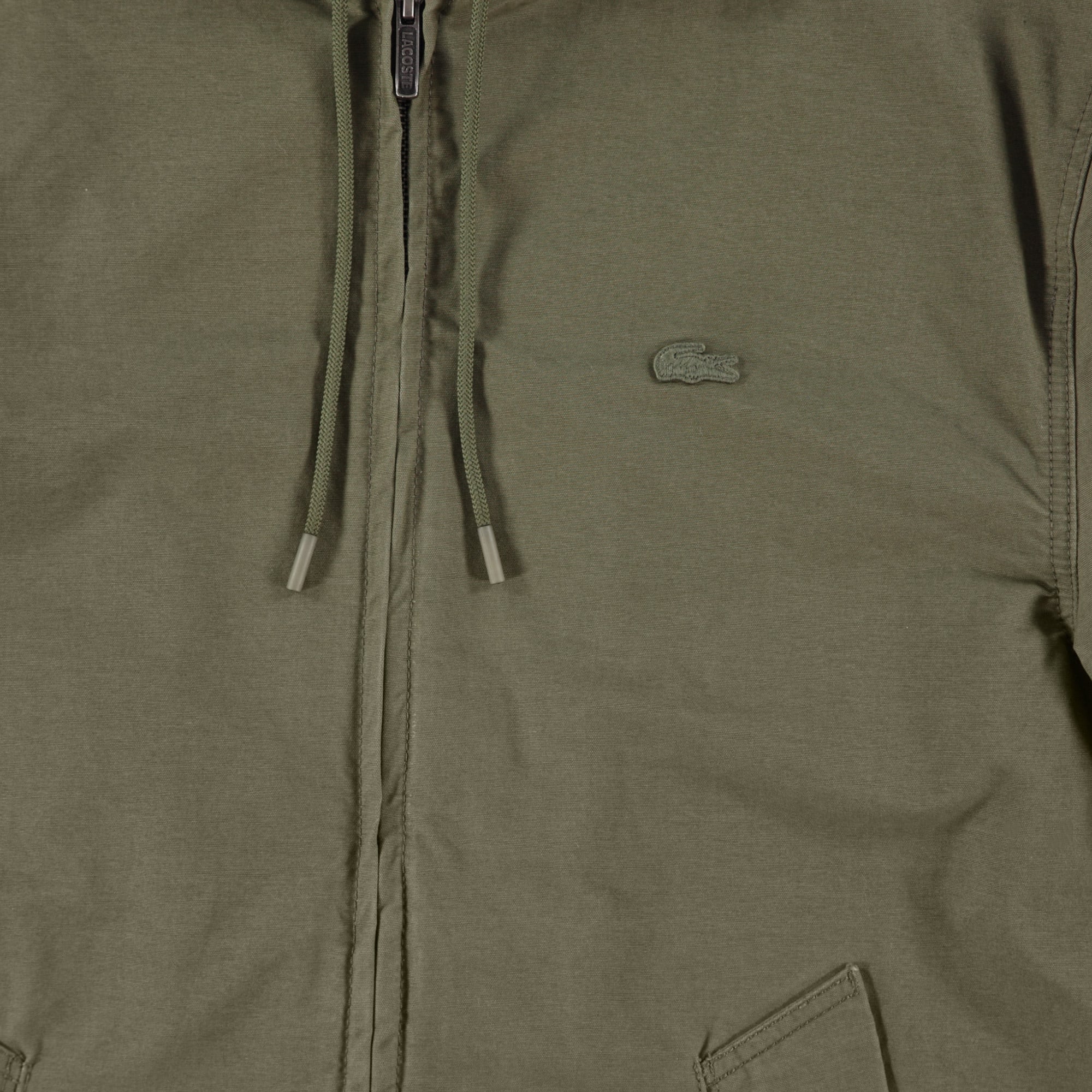 Erkek Kapüşonlu Haki Mont