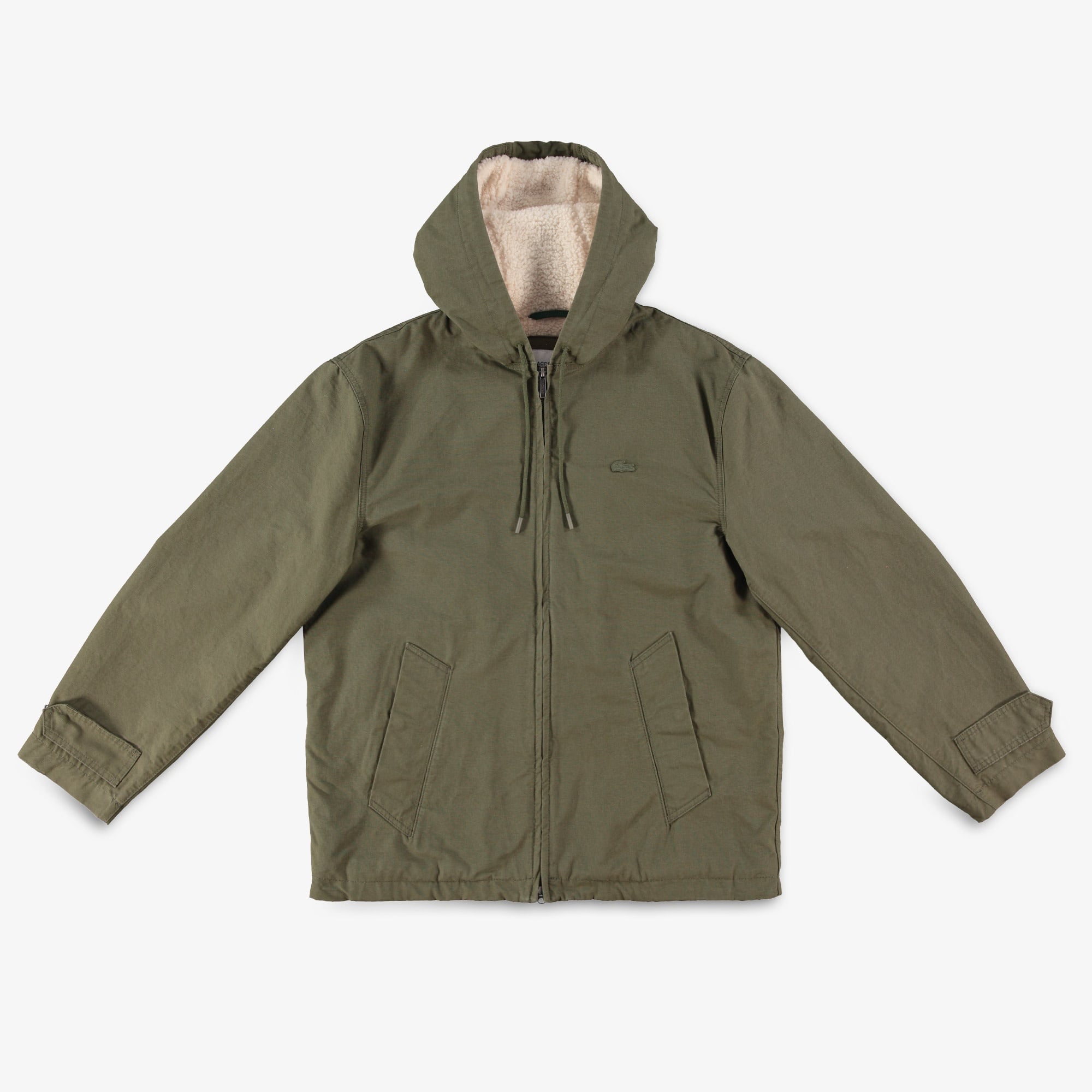 Erkek Kapüşonlu Haki Mont