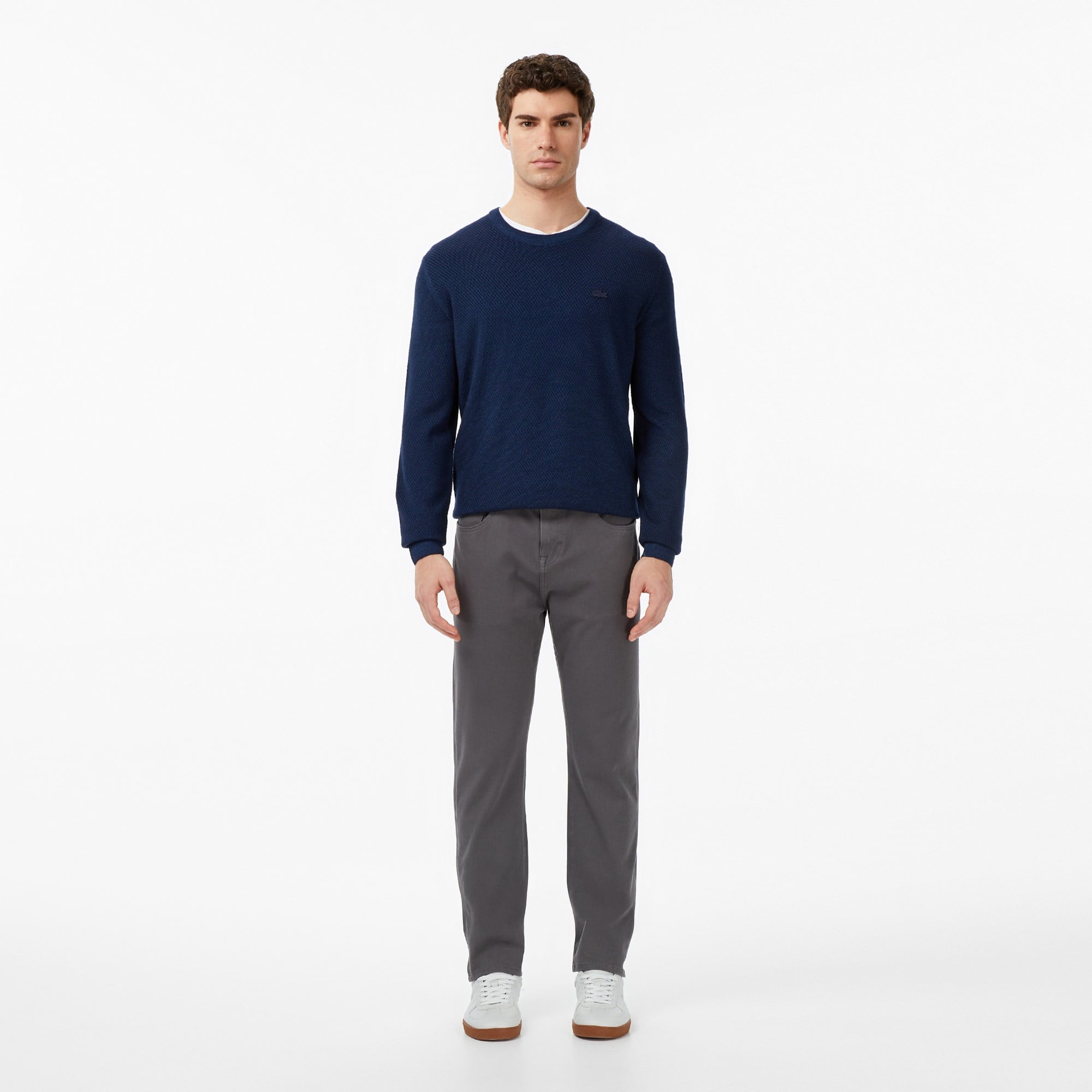 Erkek Regular Fit Gri Jean Pantolon