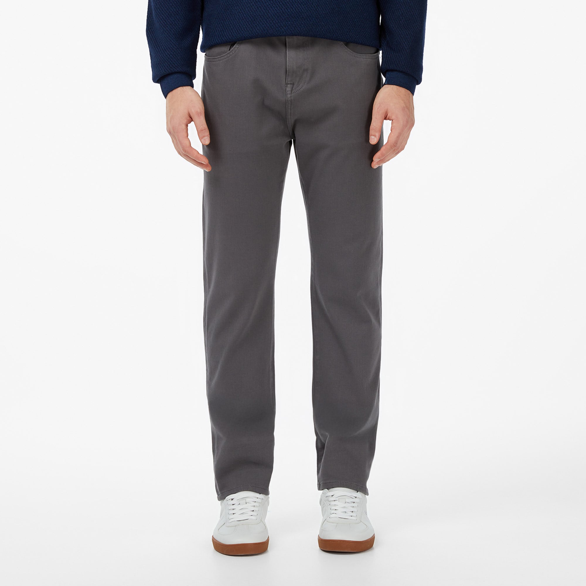 Lacoste Erkek Regular Fit Gri Jean Pantolon görsel 2