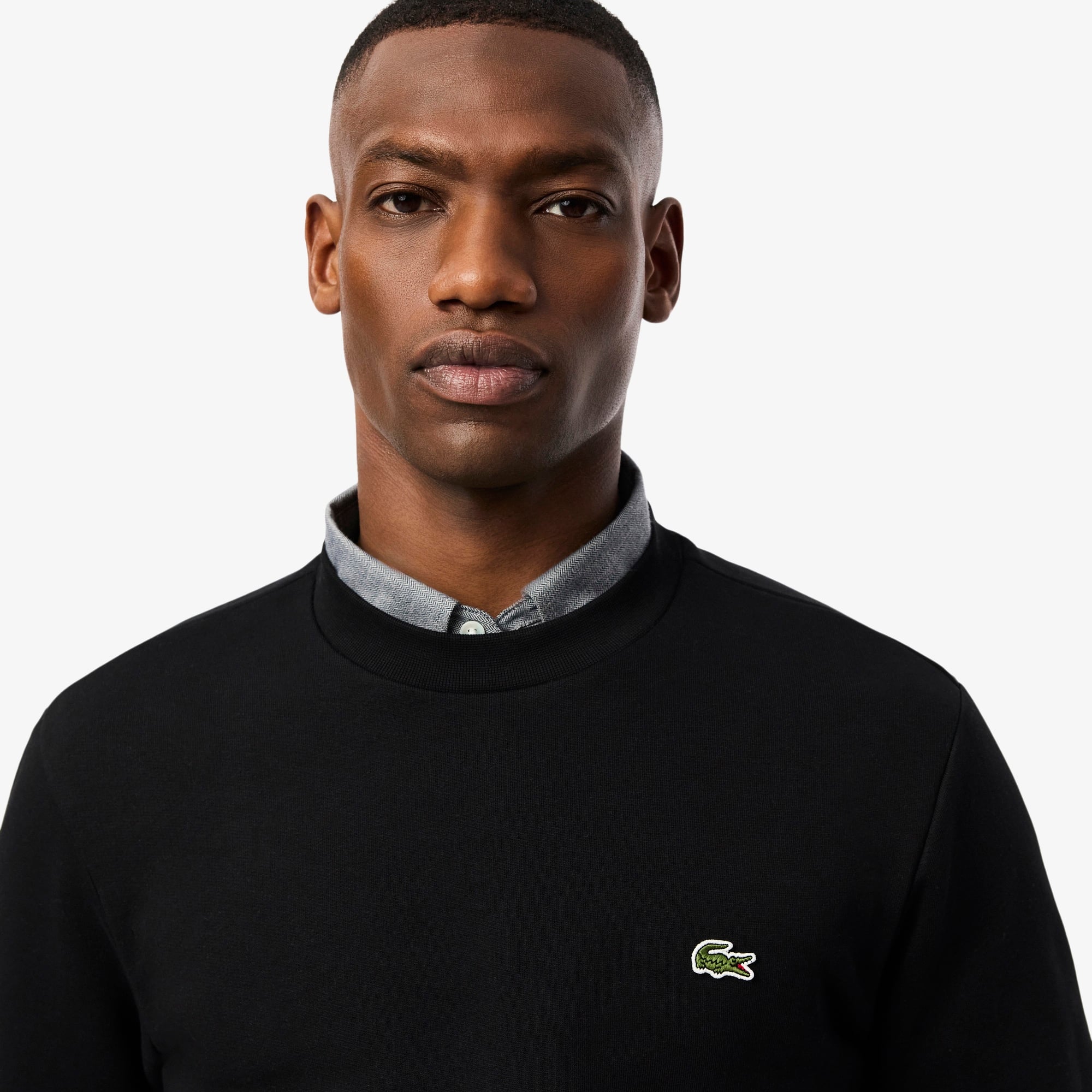 Erkek Classic Fit Bisiklet Yaka Siyah Sweatshirt