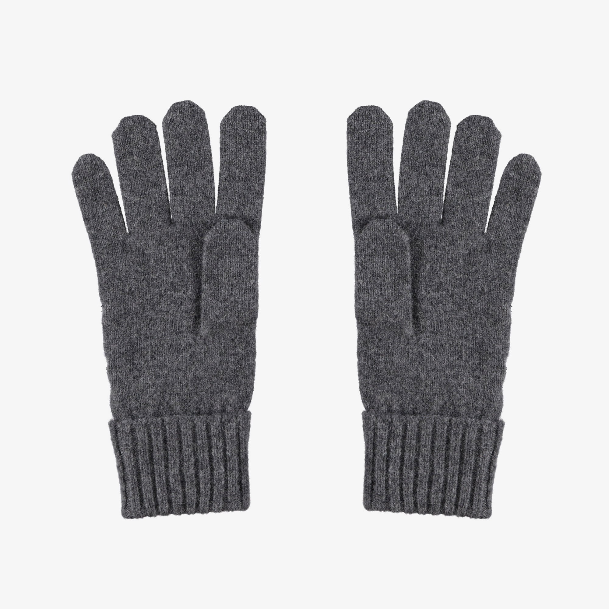 Unisex Renk Bloklu Koyu Gri Eldiven