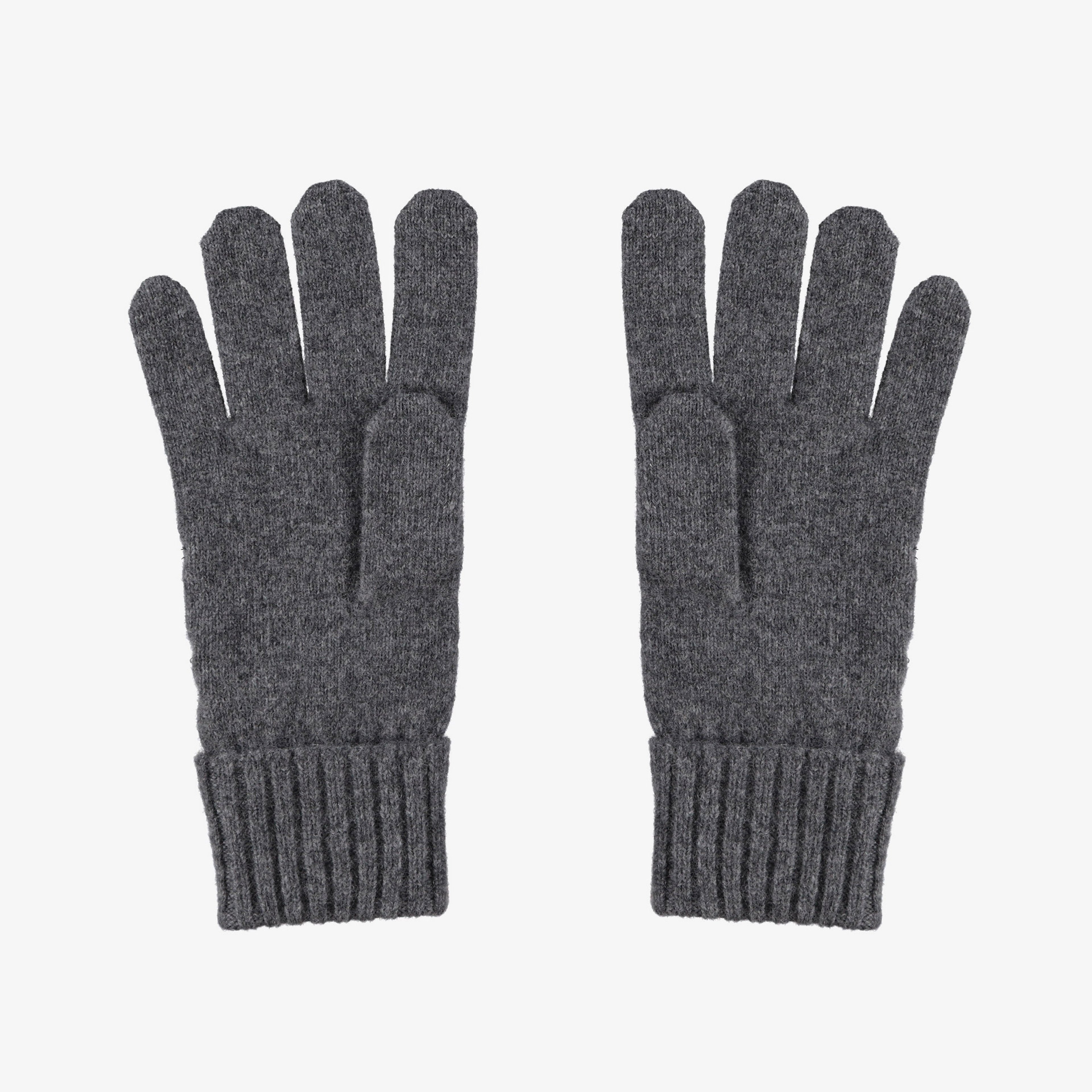 Unisex Renk Bloklu Koyu Gri Eldiven