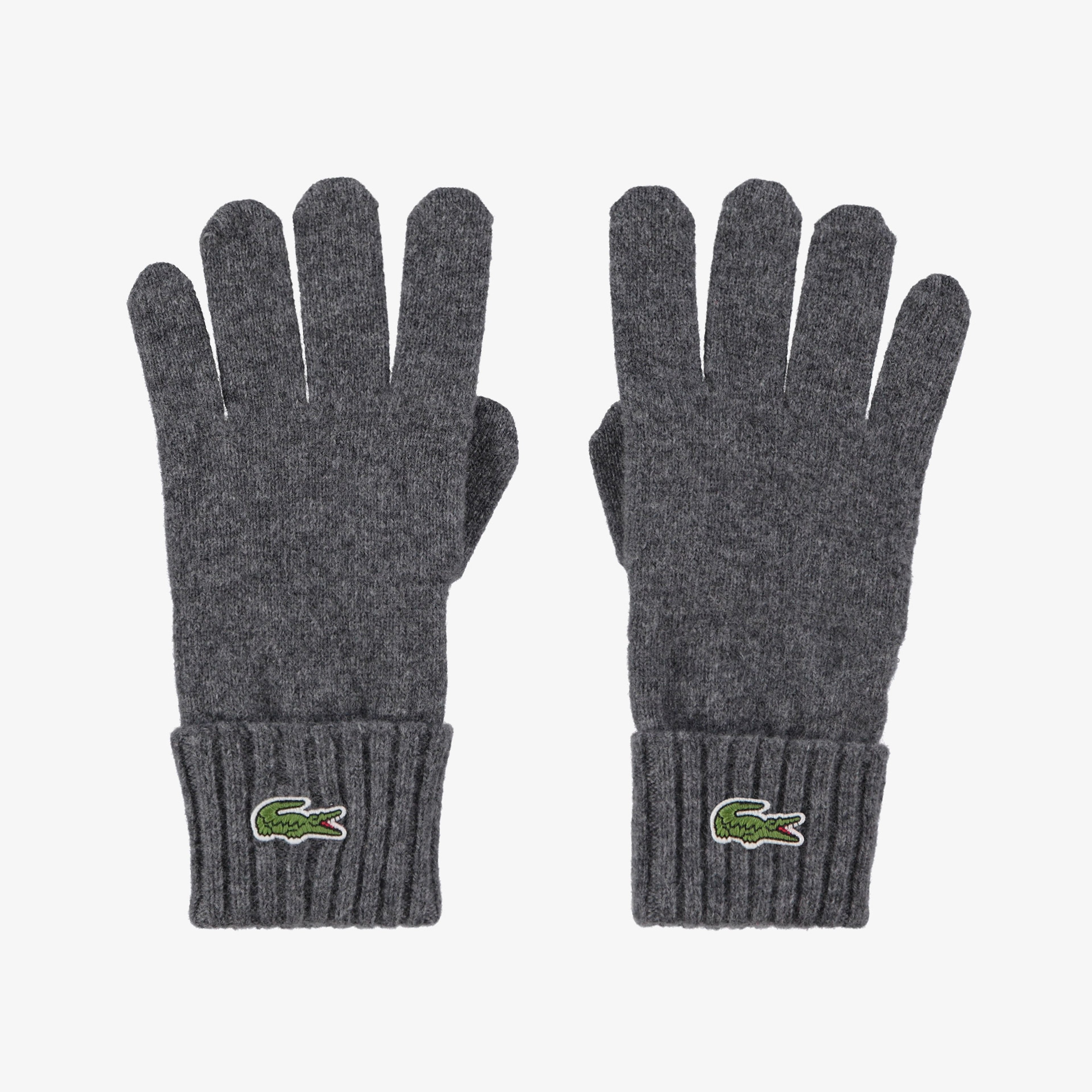 Unisex Renk Bloklu Koyu Gri Eldiven