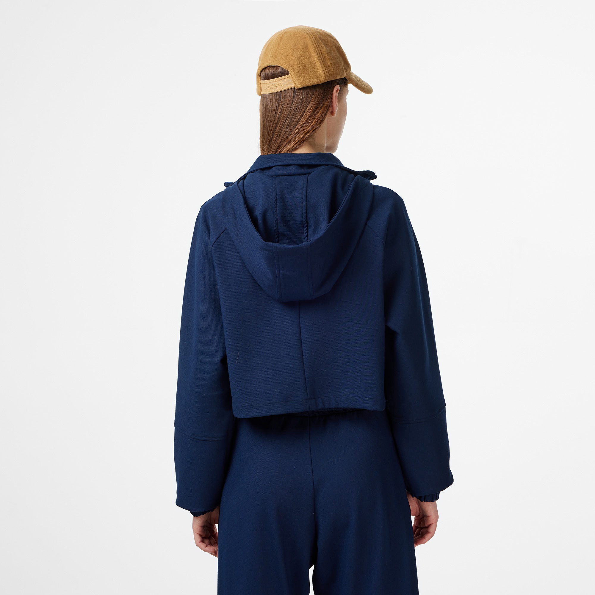 Kadın Regular Fit Kapüşonlu Lacivert Dış Gömlek