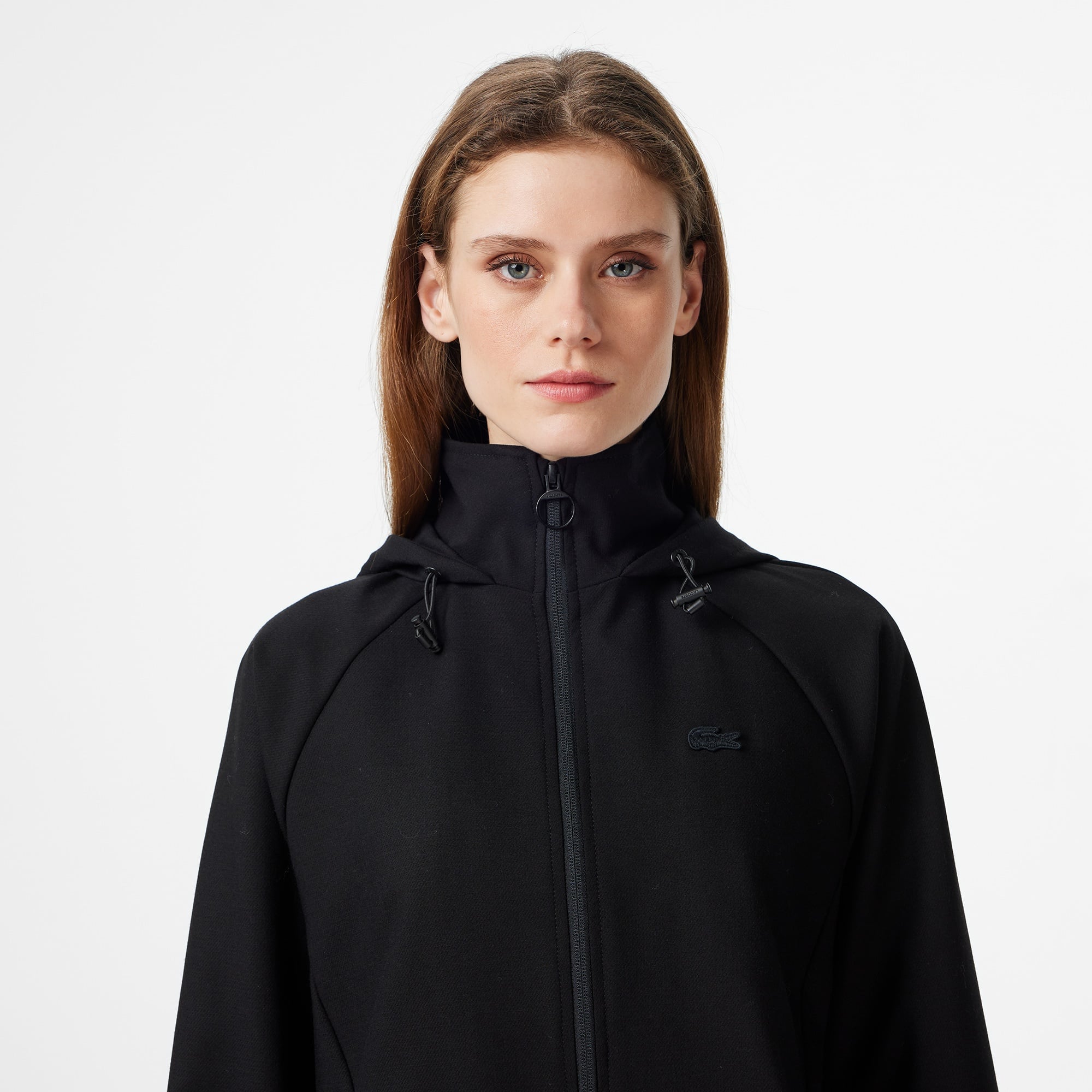 Kadın Regular Fit Kapüşonlu Siyah Dış Gömlek