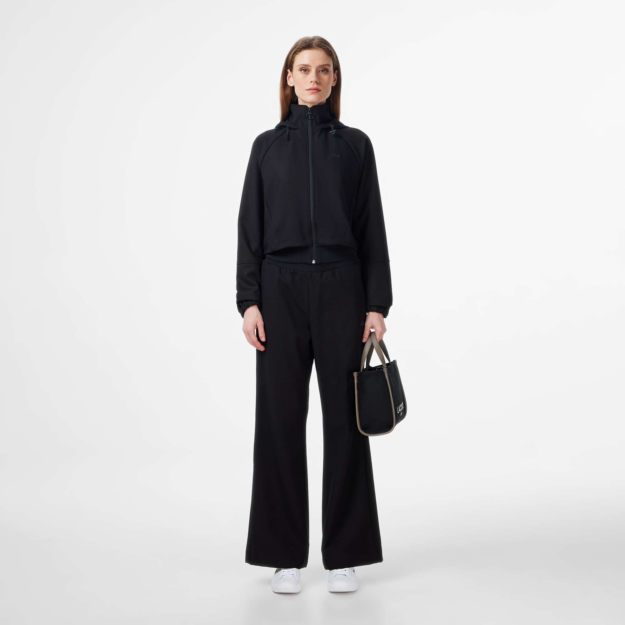 Kadın Regular Fit Kapüşonlu Siyah Dış Gömlek