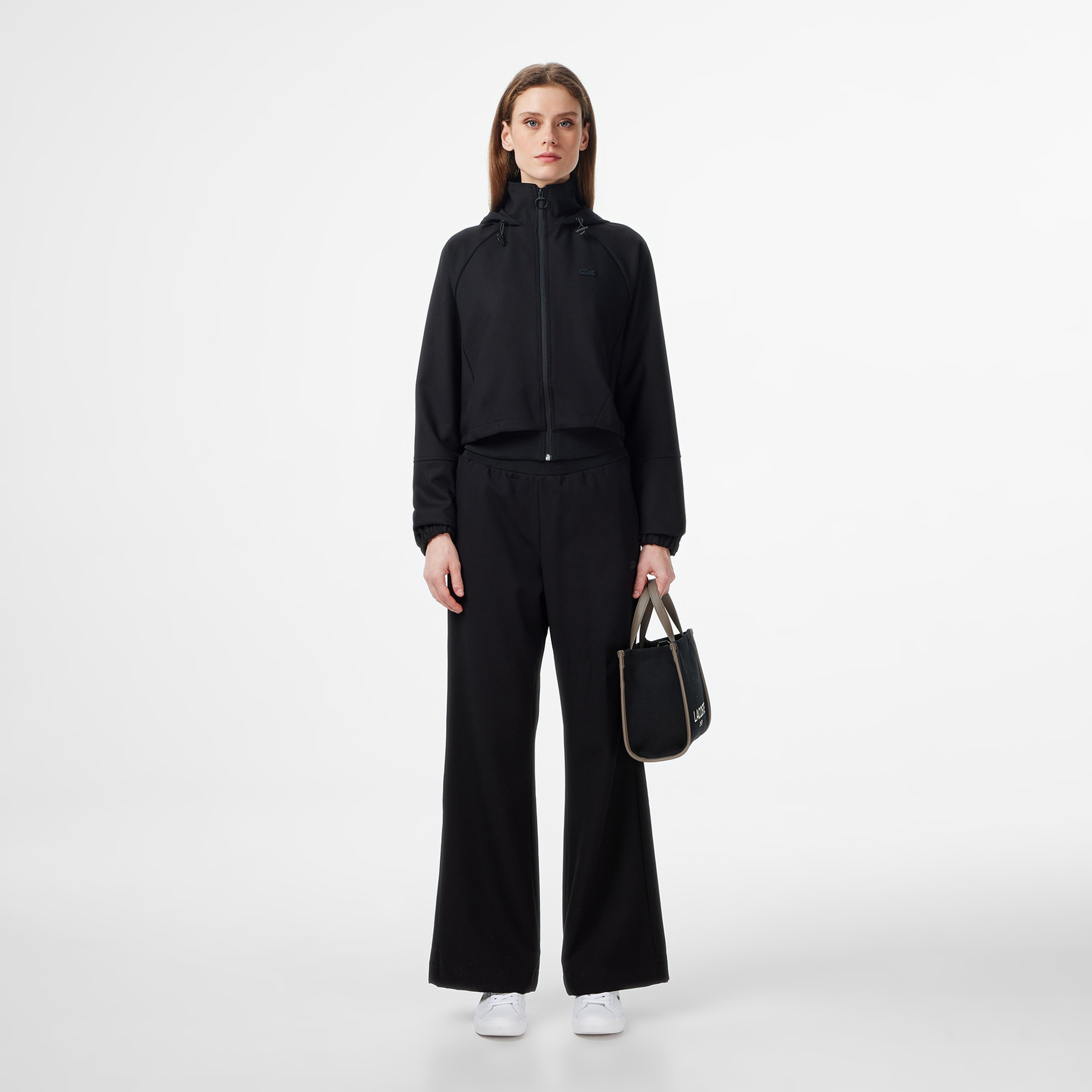 Kadın Regular Fit Kapüşonlu Siyah Dış Gömlek