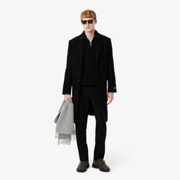 Erkek Classic Fit Yarım Fermuarlı Siyah Sweatshirt Siyah