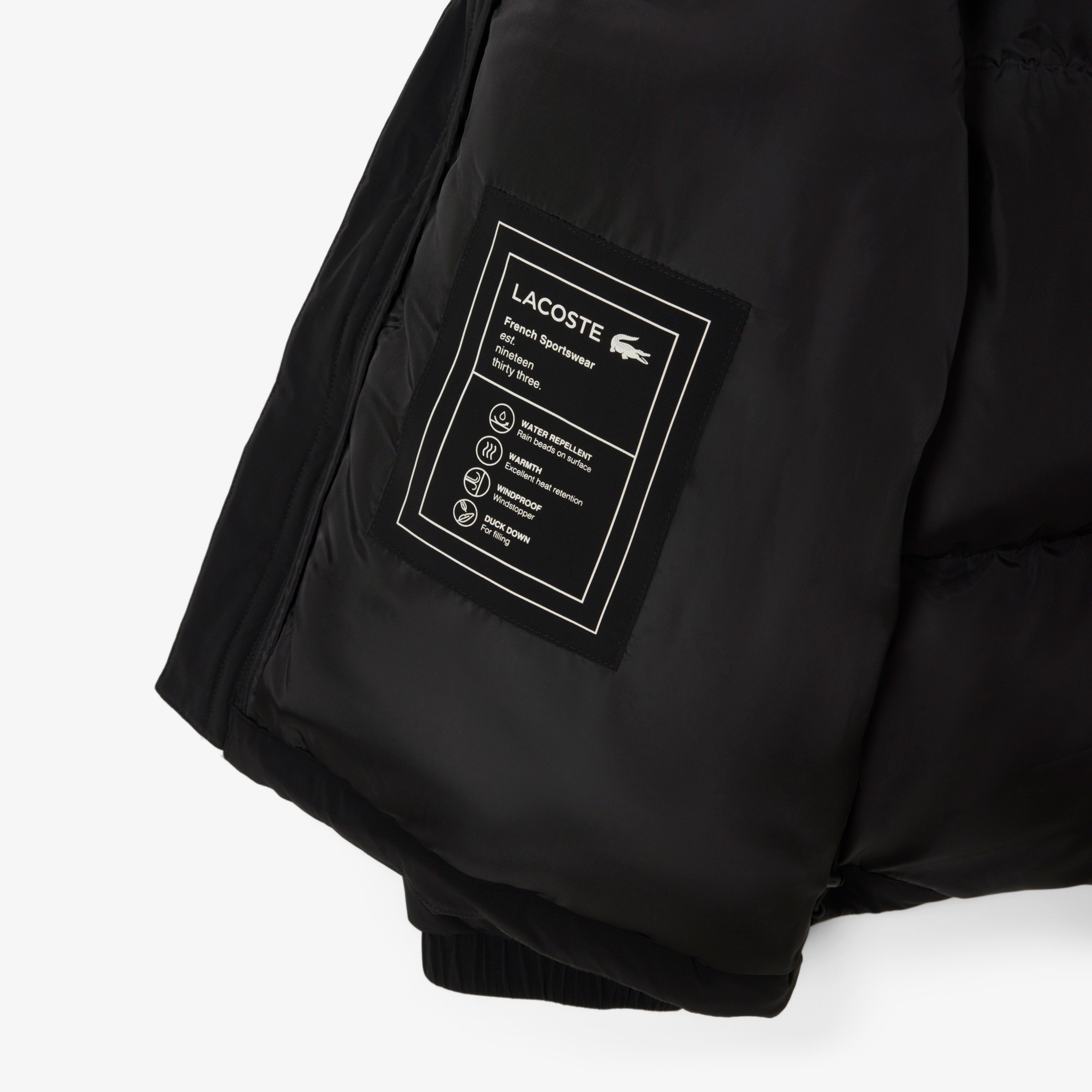 Erkek Relaxed Fit Kapüşonlu Siyah Mont