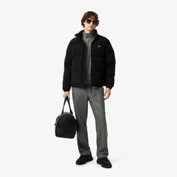 Erkek Relaxed Fit Kapüşonlu Siyah Mont Siyah