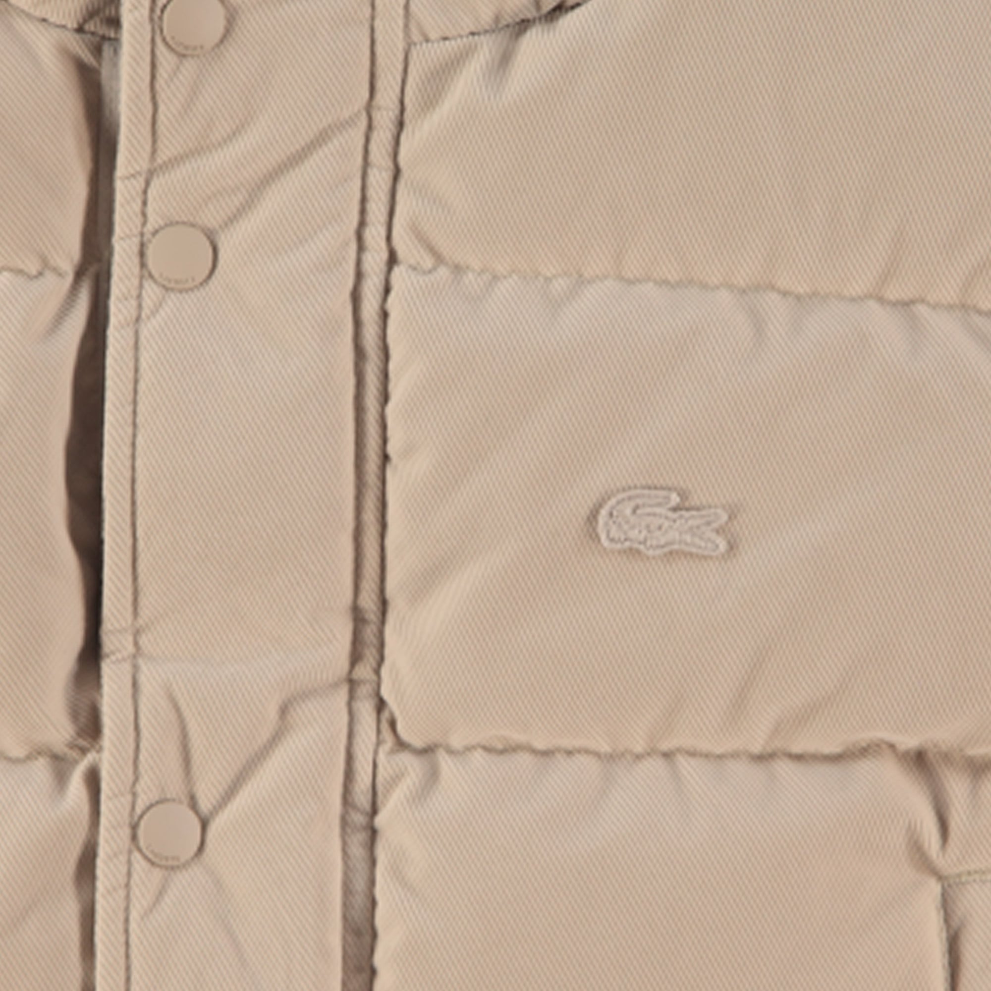 Erkek Kapüşonlu Bej Mont