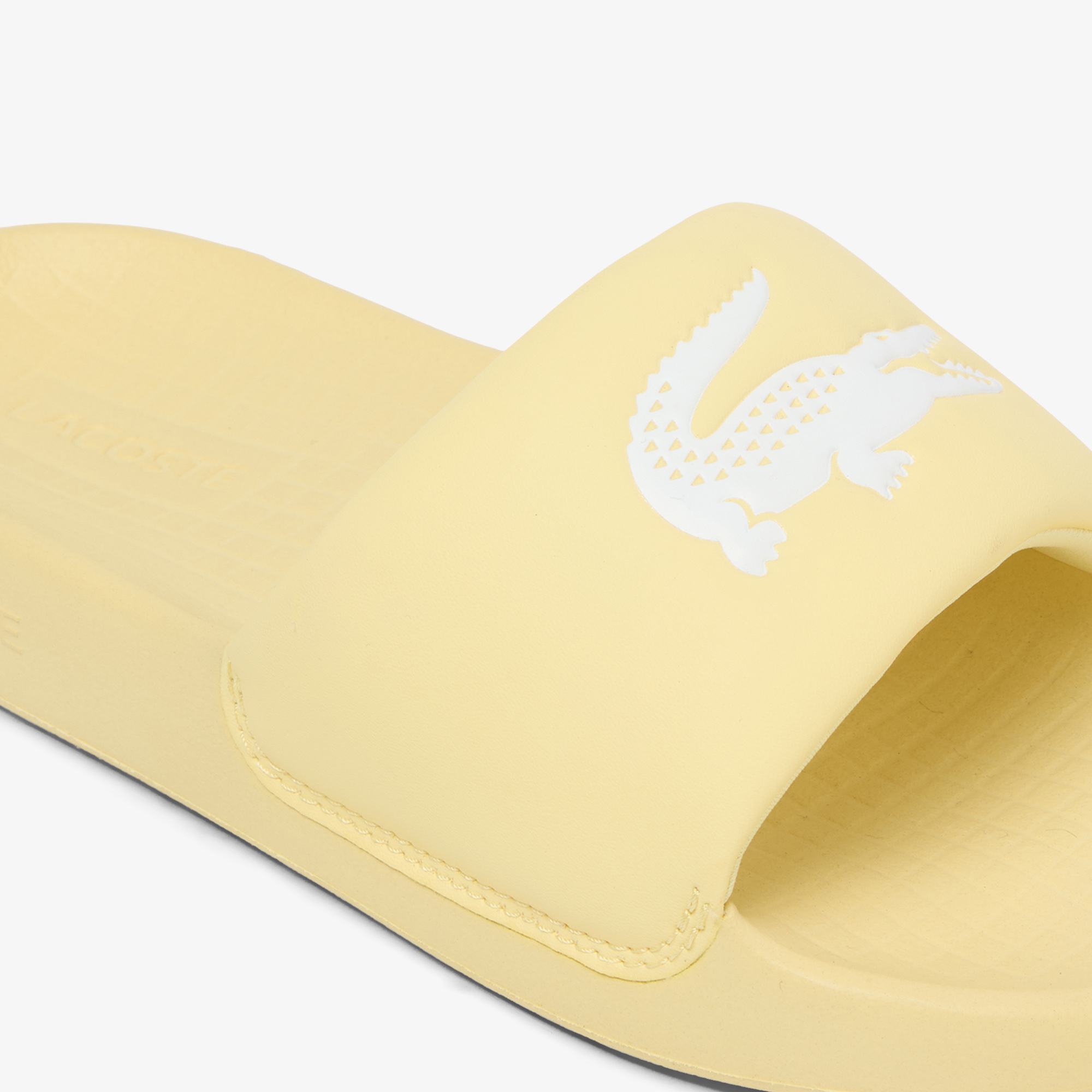 Lacoste Serve Slide 1.0 Kadın Sarı Terlik görsel 6