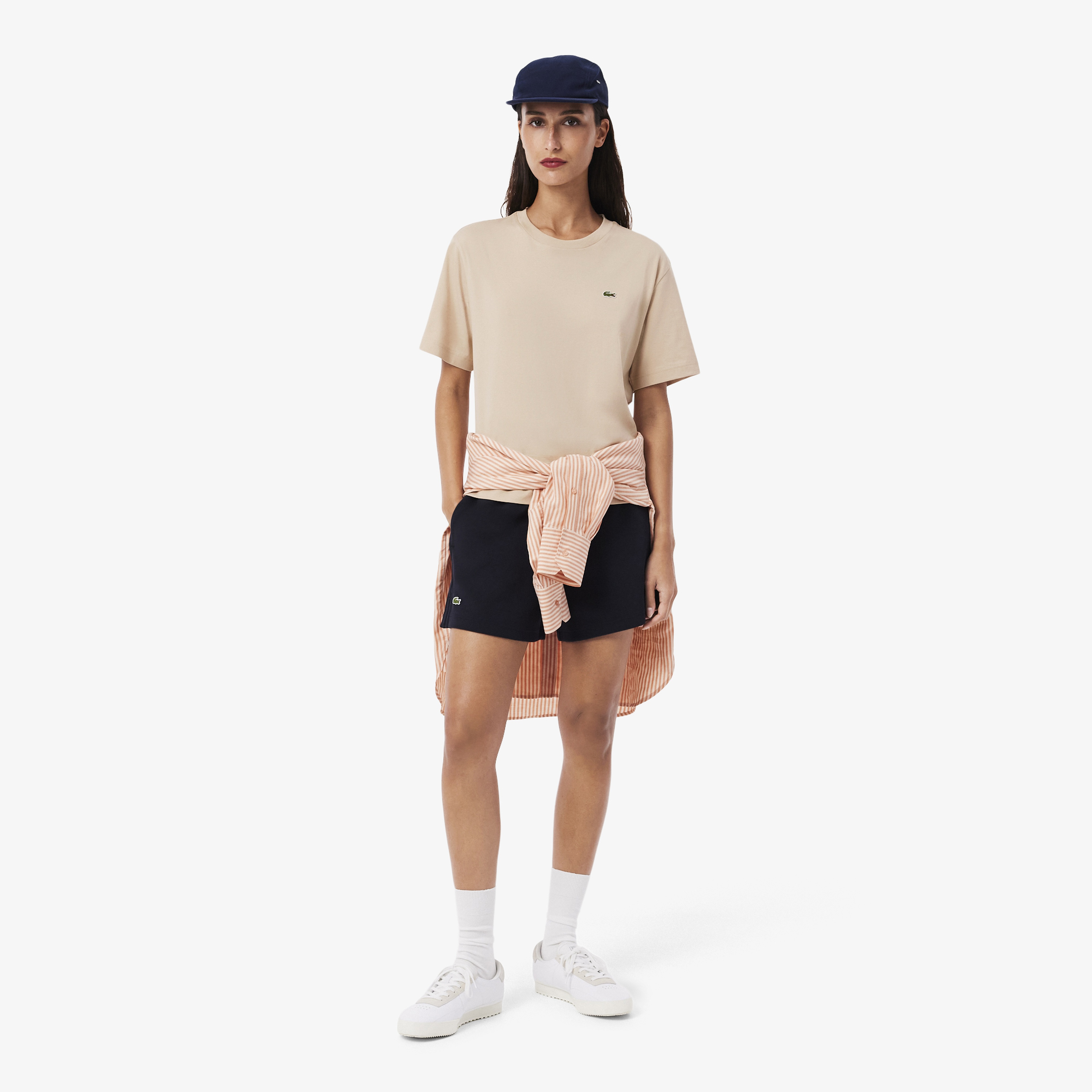 Kadın Relaxed Fit Bisiklet Yaka Pembe T-Shirt