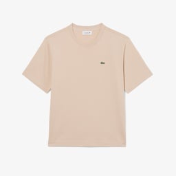 Kadın Relaxed Fit Bisiklet Yaka Pembe T-Shirt Pembe