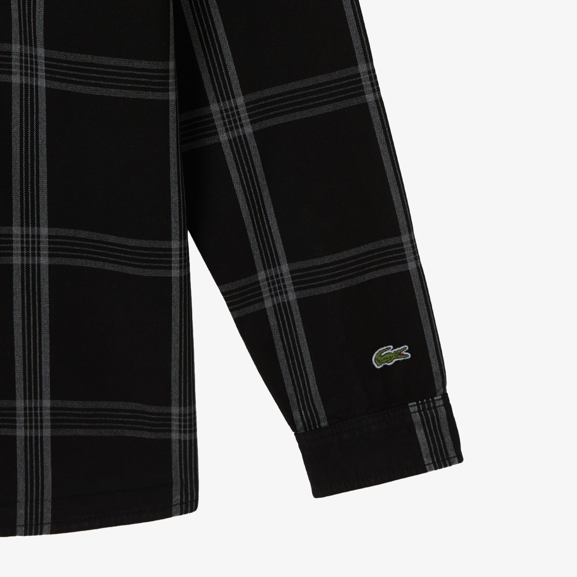 Erkek Regular Fit Kareli Siyah Gömlek