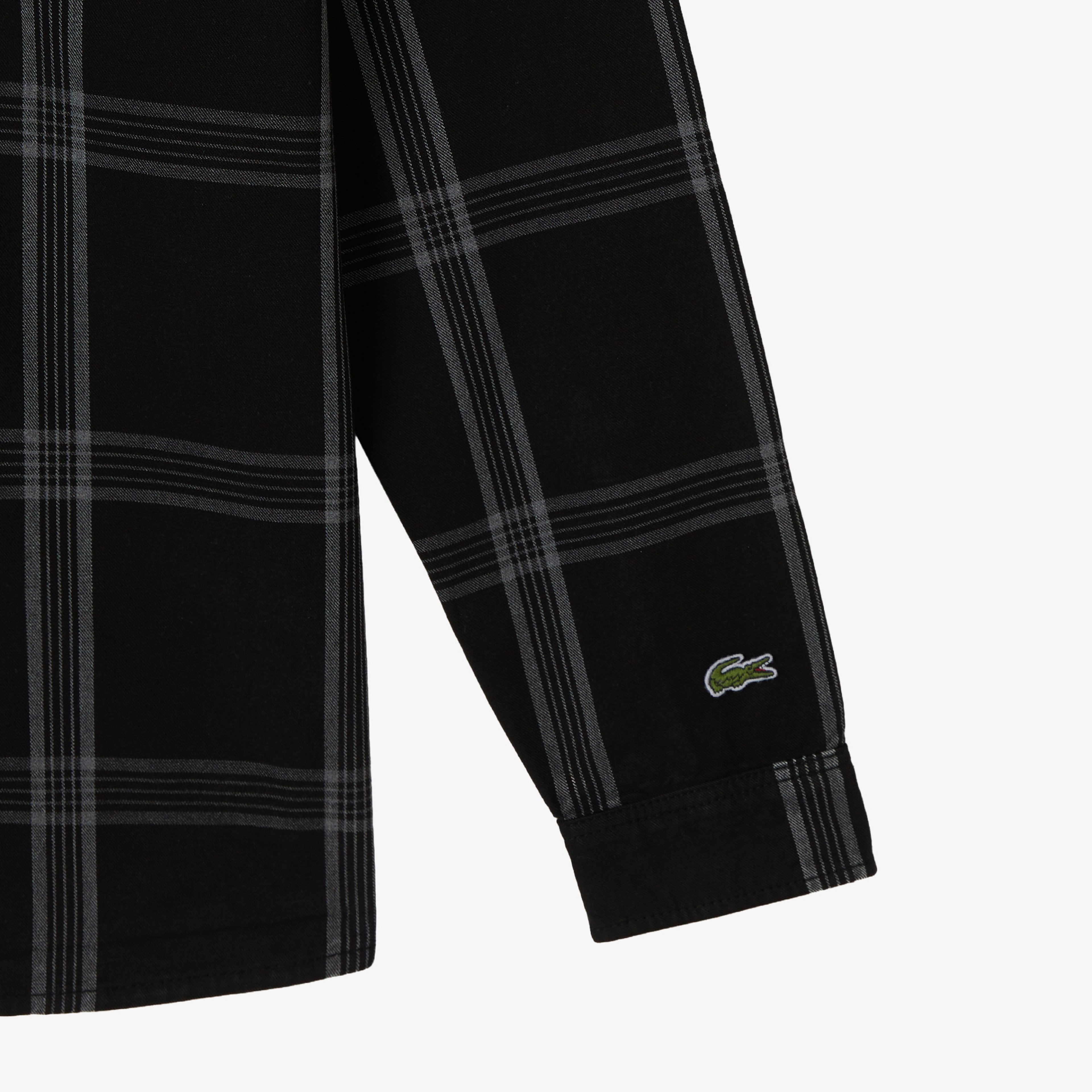 Erkek Regular Fit Kareli Siyah Gömlek