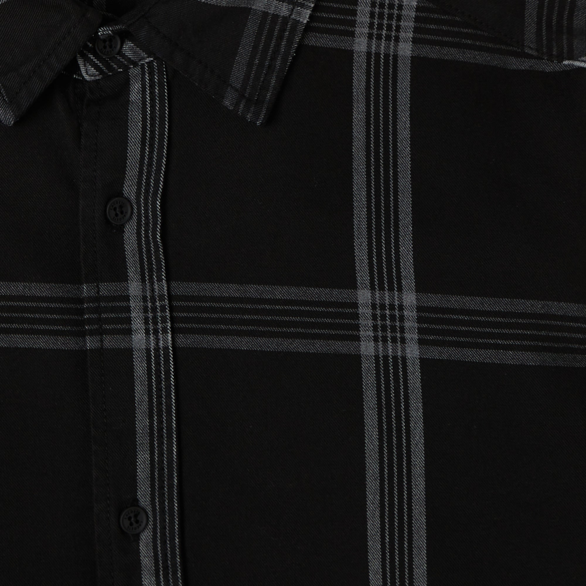 Erkek Regular Fit Kareli Siyah Gömlek