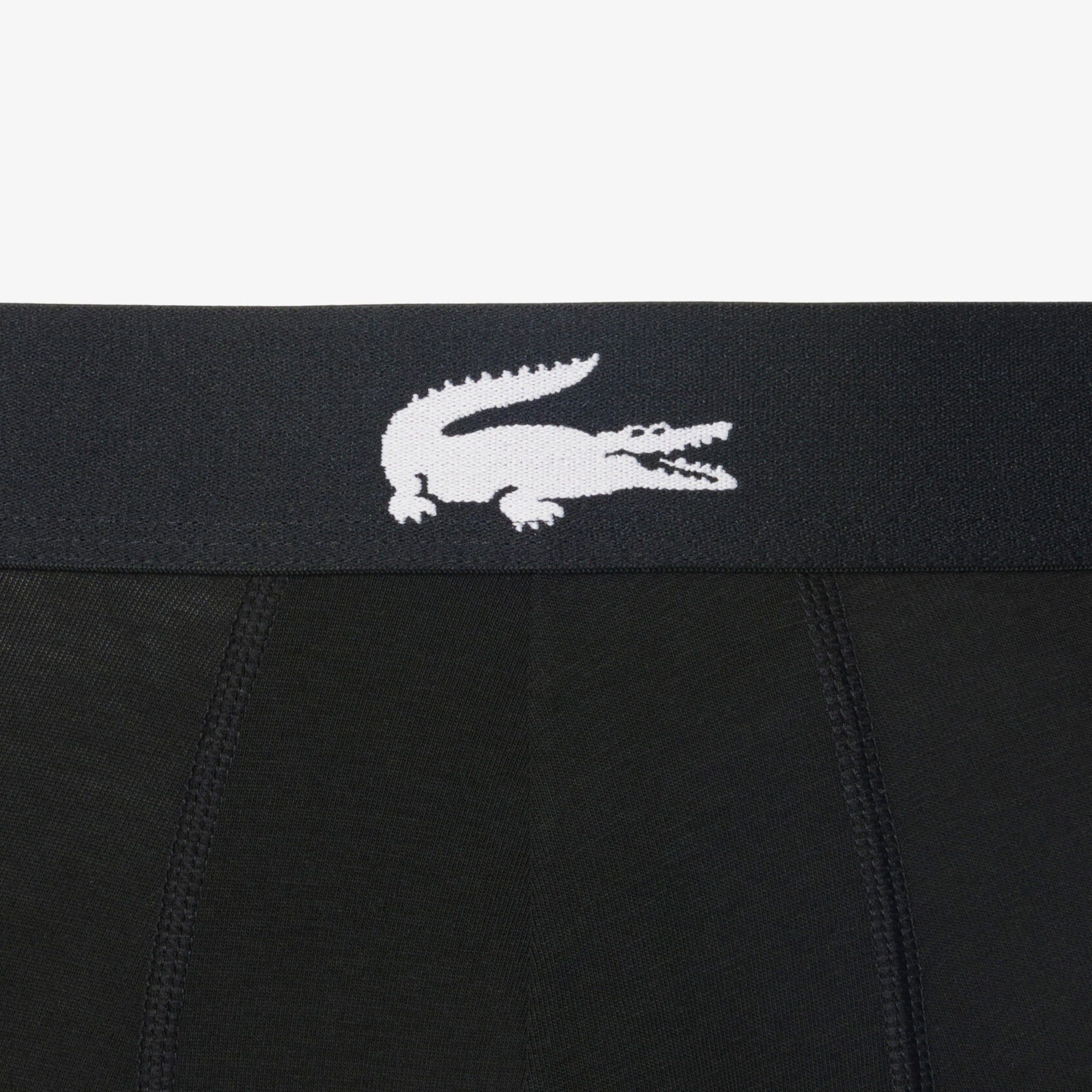 Lacoste Erkek Baskılı 3'lü Siyah Boxer görsel 5
