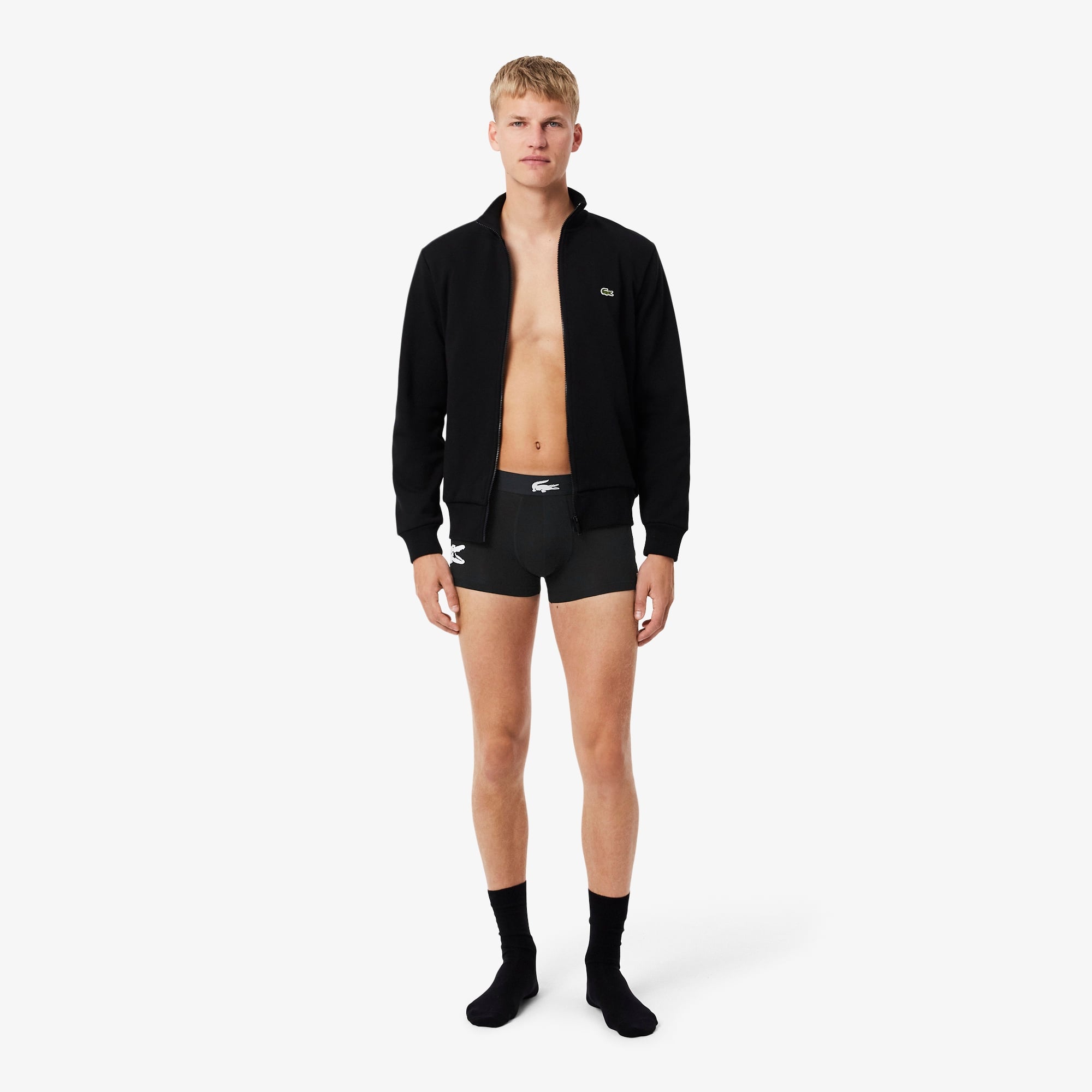 Erkek Baskılı 3'lü Siyah Boxer