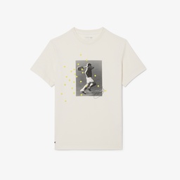 Lacoste Tennis x Novak Djokovic Graphic T-shirt Beyaz