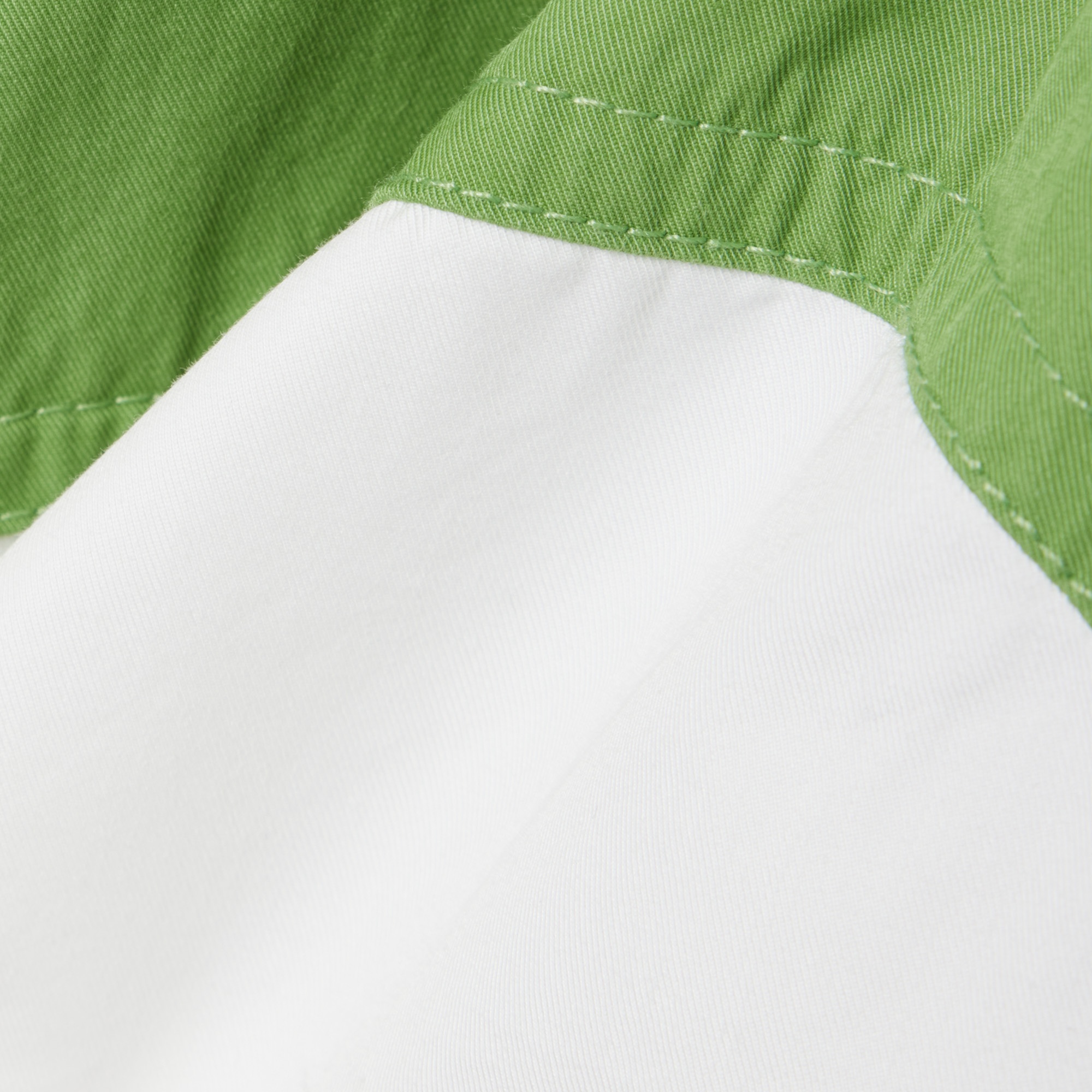 Kadın Relaxed Fit Dik Yaka Renk Bloklu Beyaz Ceket