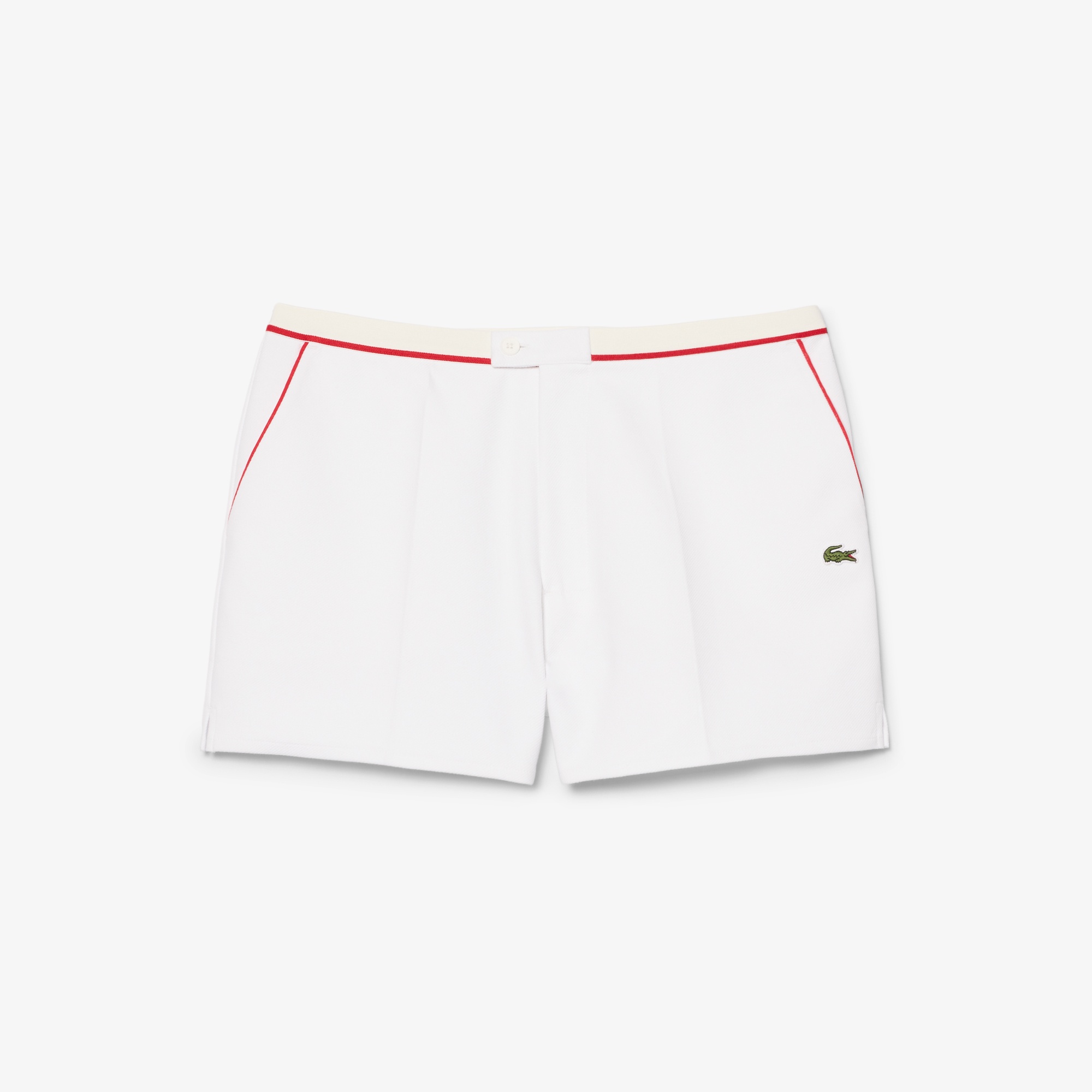 Regular Fit Contrast Trim Double Face Shorts