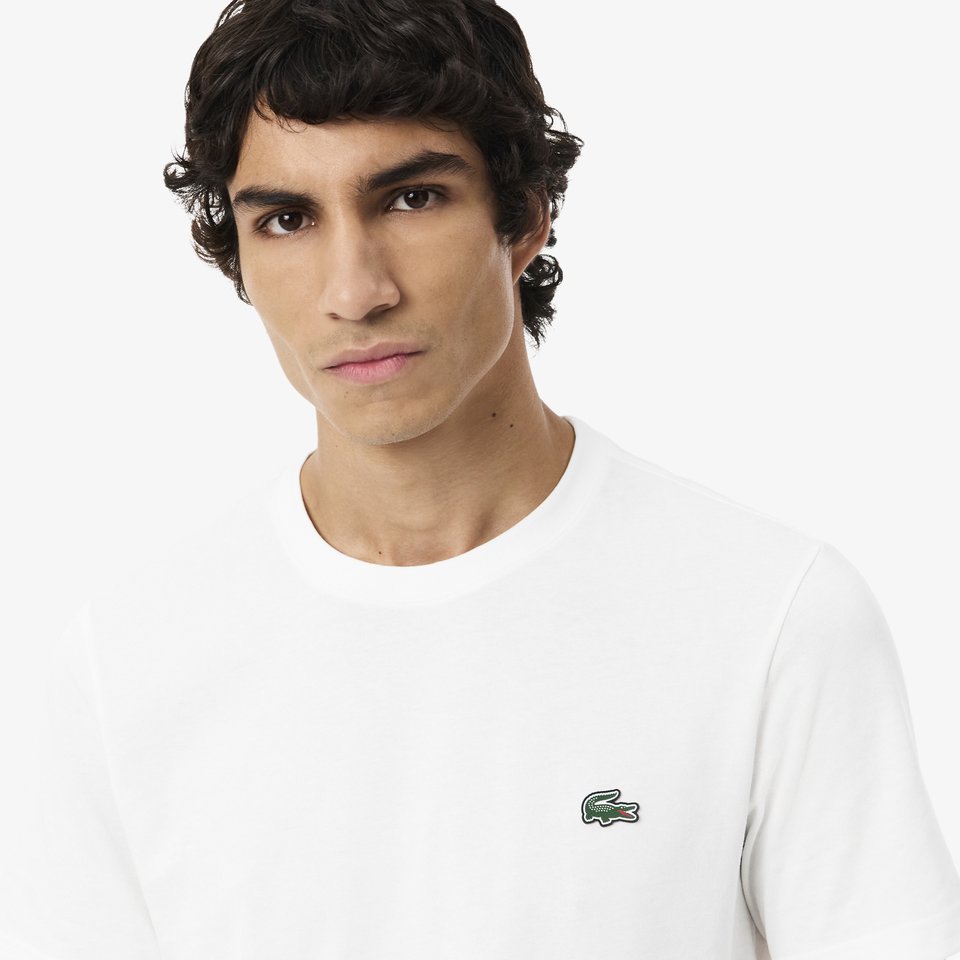 Erkek Regular Fit Bisiklet Yaka Beyaz T-Shirt