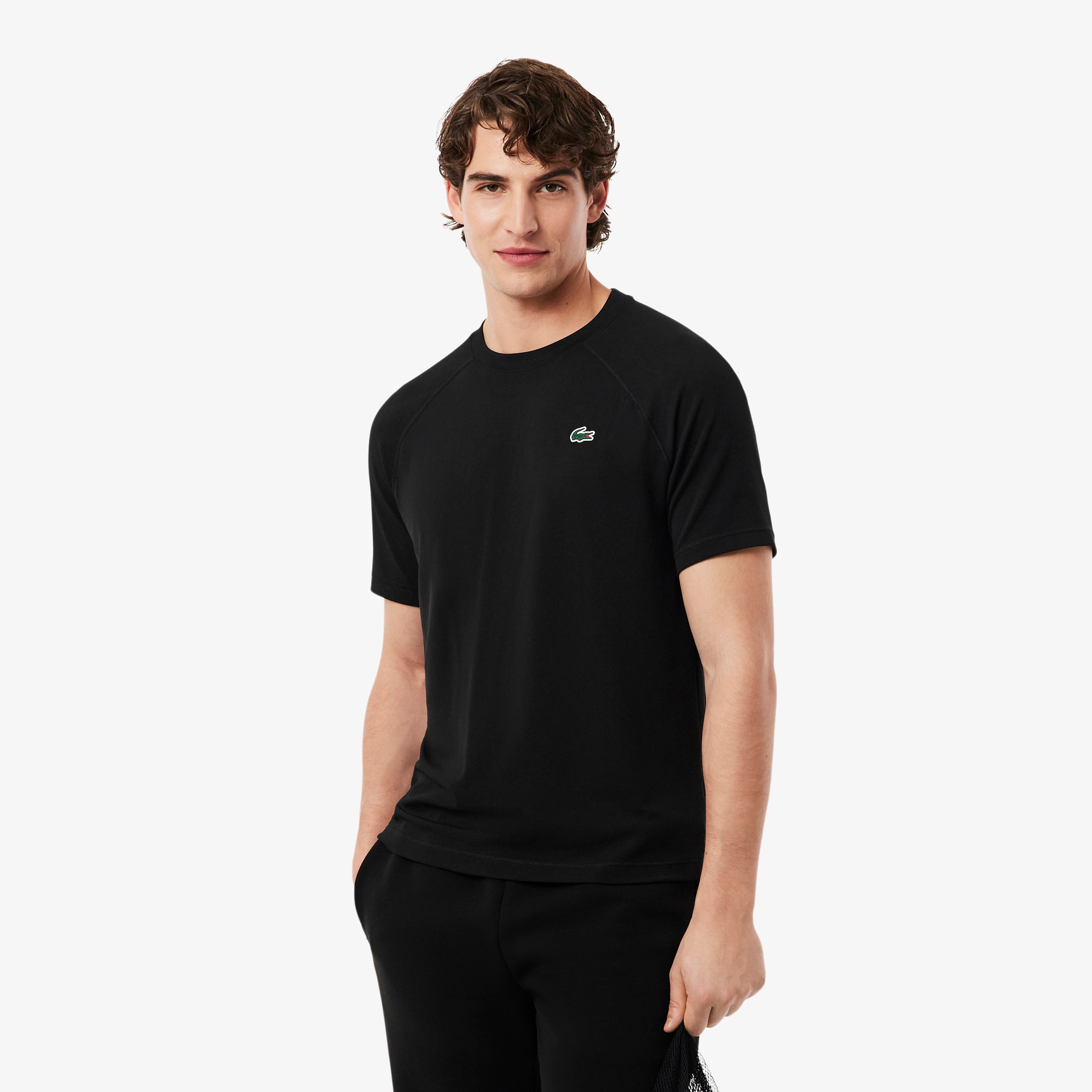 Erkek Regular Fit Bisiklet Yaka Siyah T-Shirt