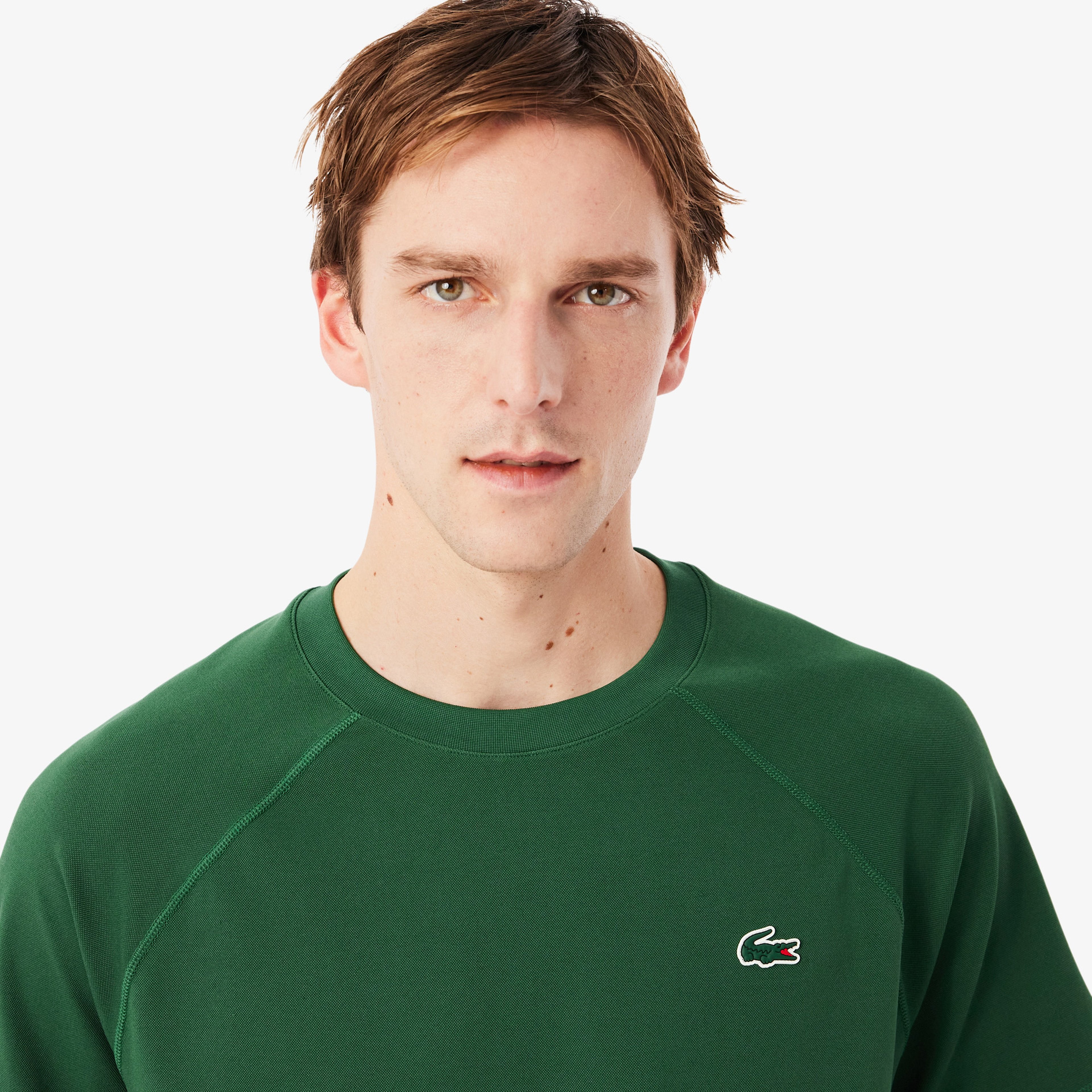 Erkek Regular Fit Bisiklet Yaka Yeşil T-Shirt