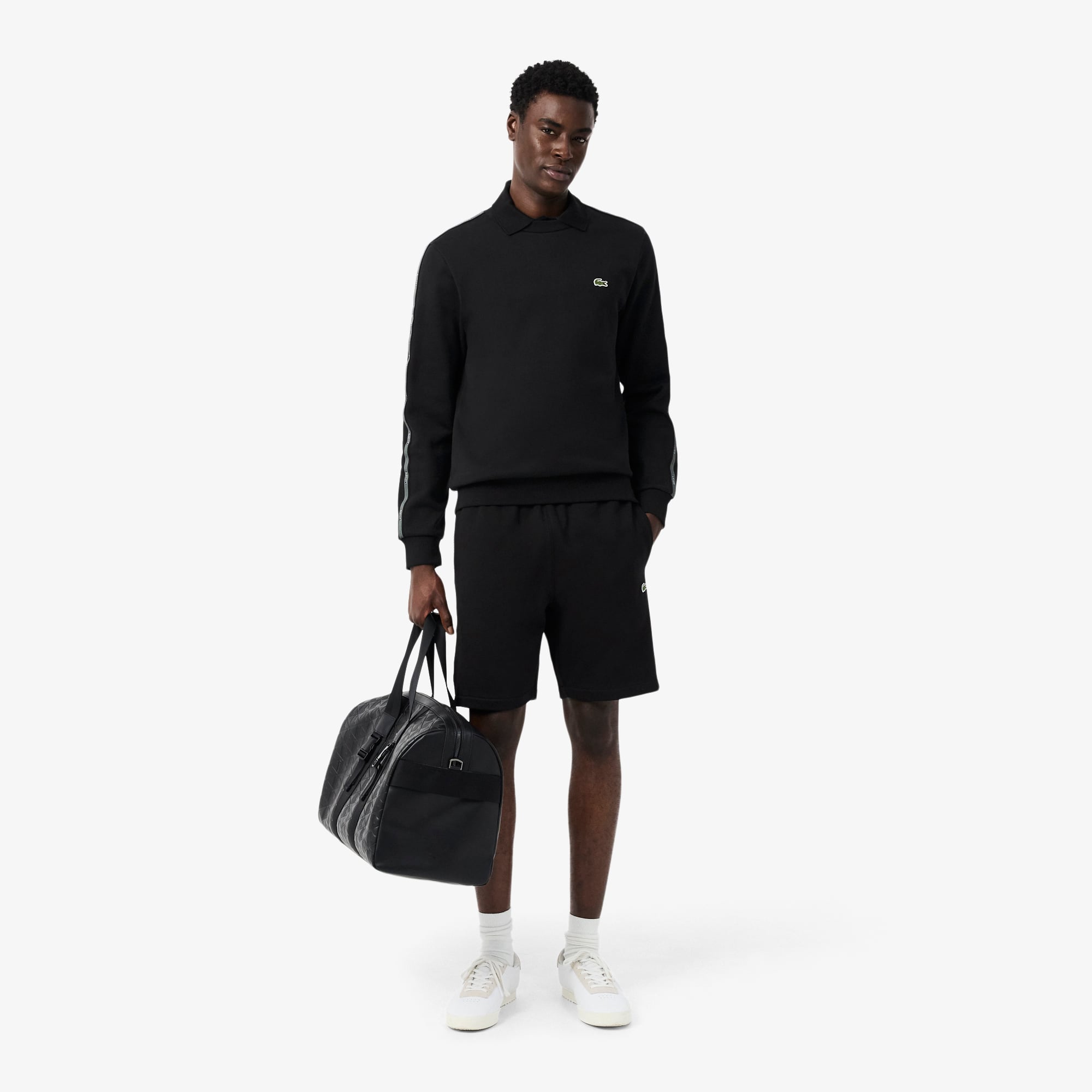 Lacoste Erkek Regular Fit Siyah Şort görsel 8