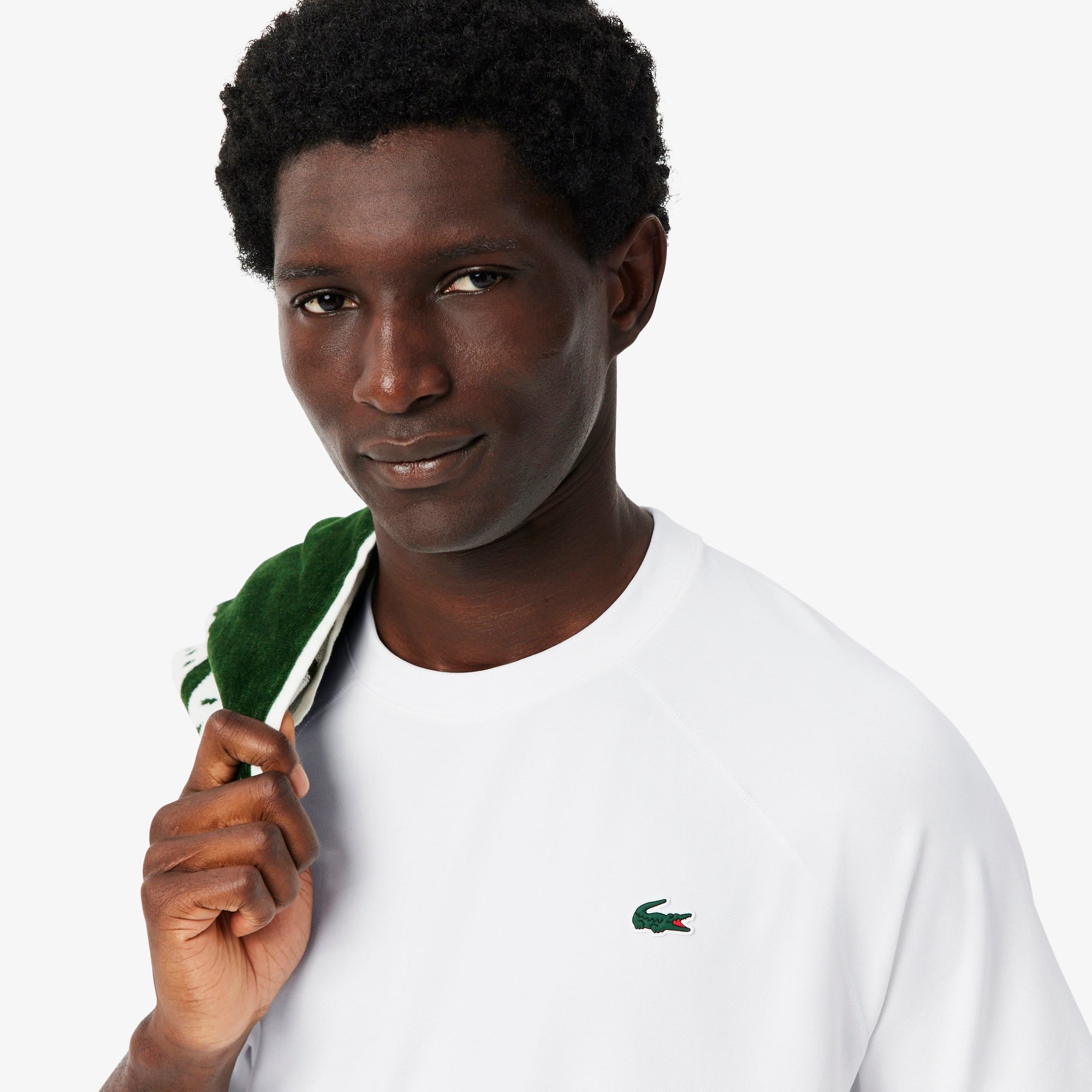 Erkek Regular Fit Bisiklet Yaka Beyaz T-Shirt