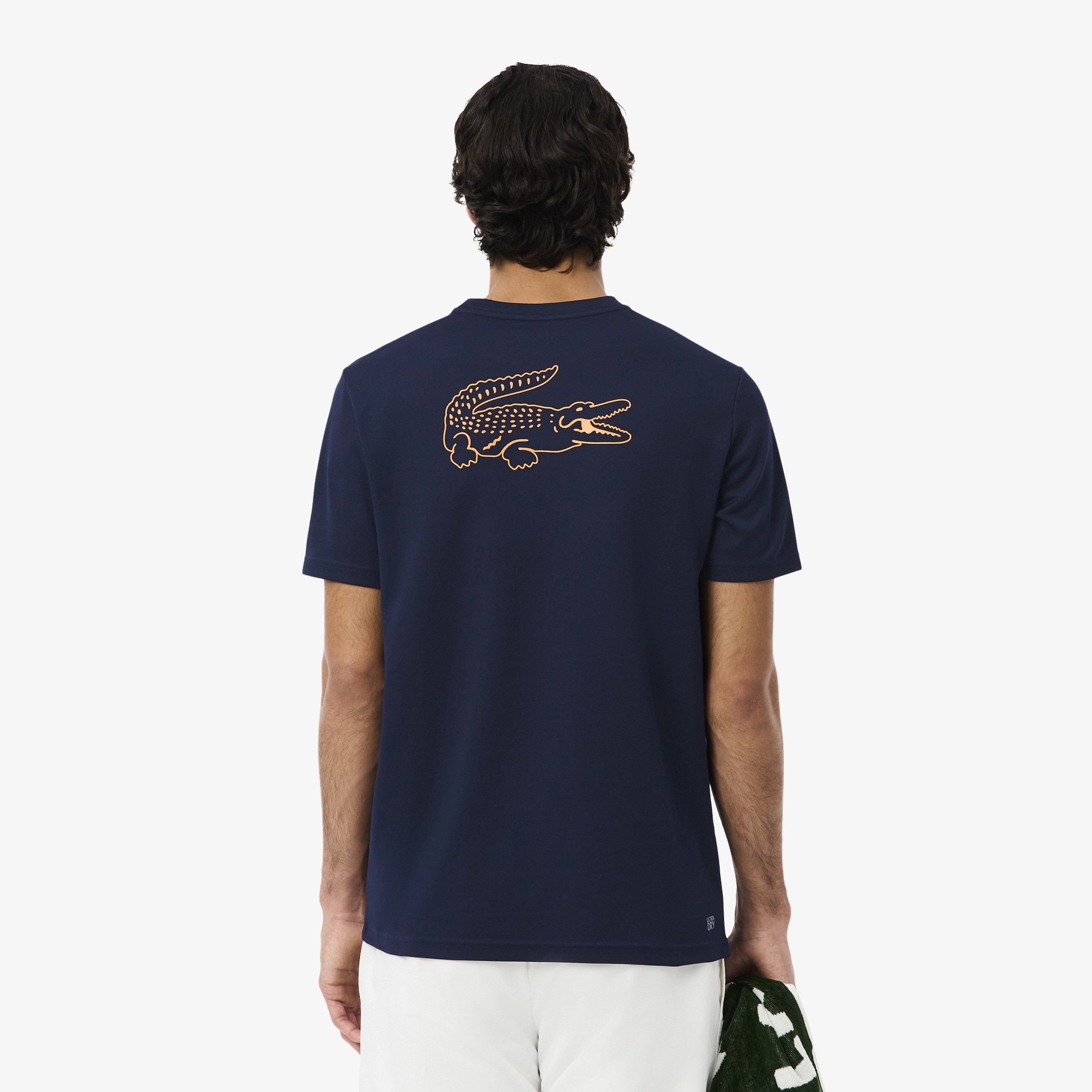 Erkek Regular Fit Bisiklet Yaka Baskılı Lacivert T-Shirt