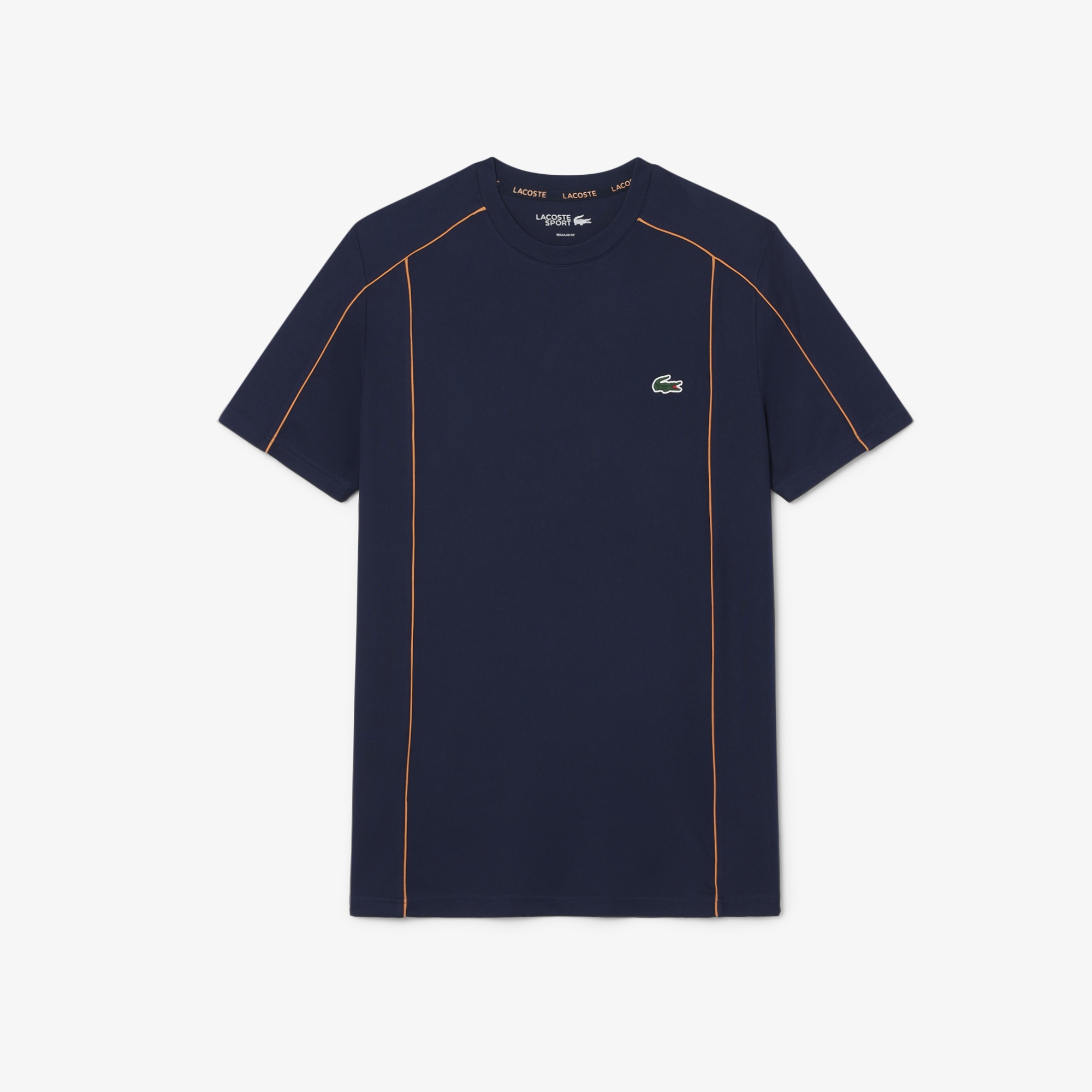 Erkek Regular Fit Bisiklet Yaka Baskılı Lacivert T-Shirt