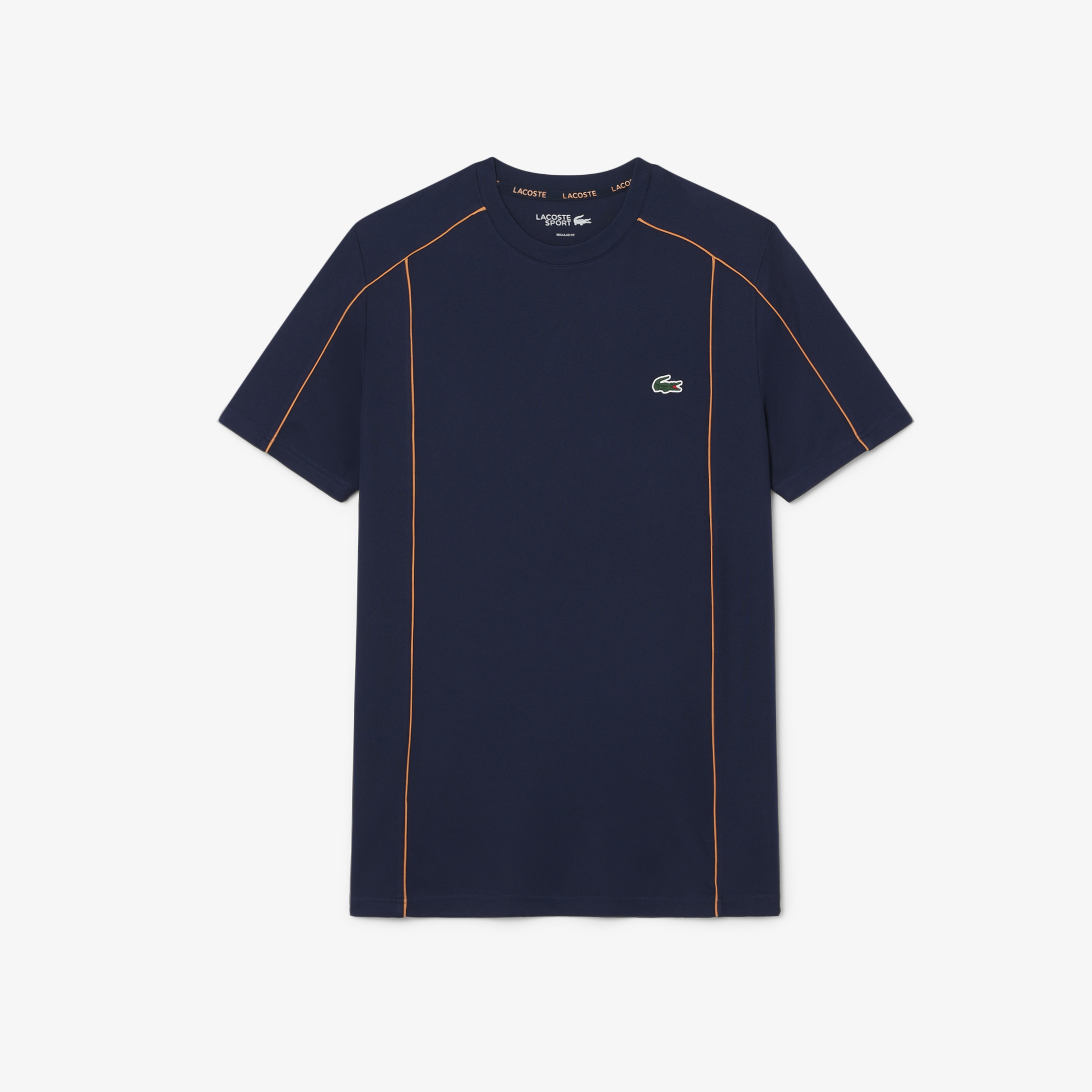 Erkek Regular Fit Bisiklet Yaka Baskılı Lacivert T-Shirt
