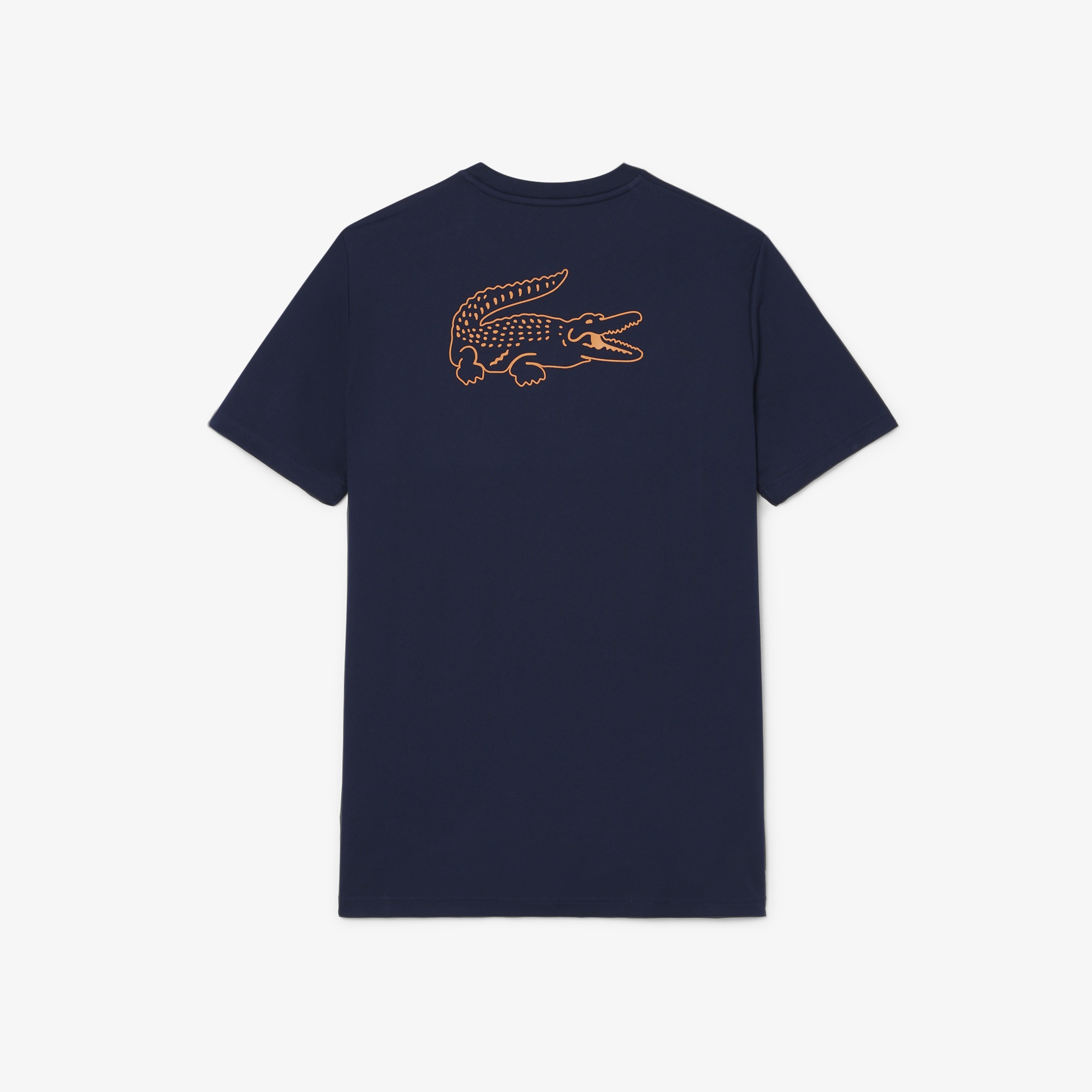 Erkek Regular Fit Bisiklet Yaka Baskılı Lacivert T-Shirt