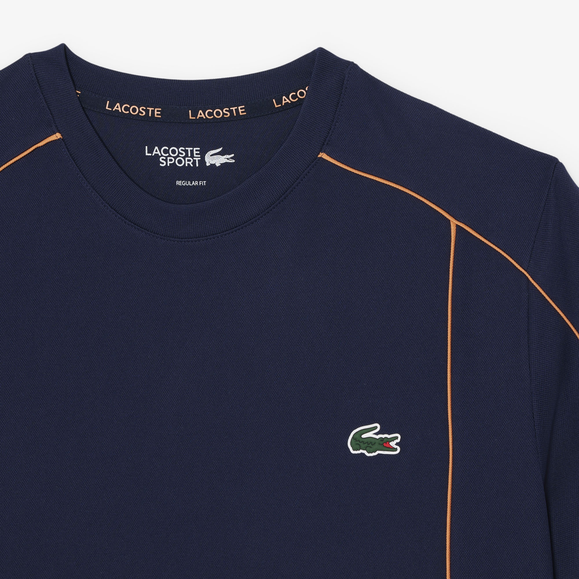 Erkek Regular Fit Bisiklet Yaka Baskılı Lacivert T-Shirt