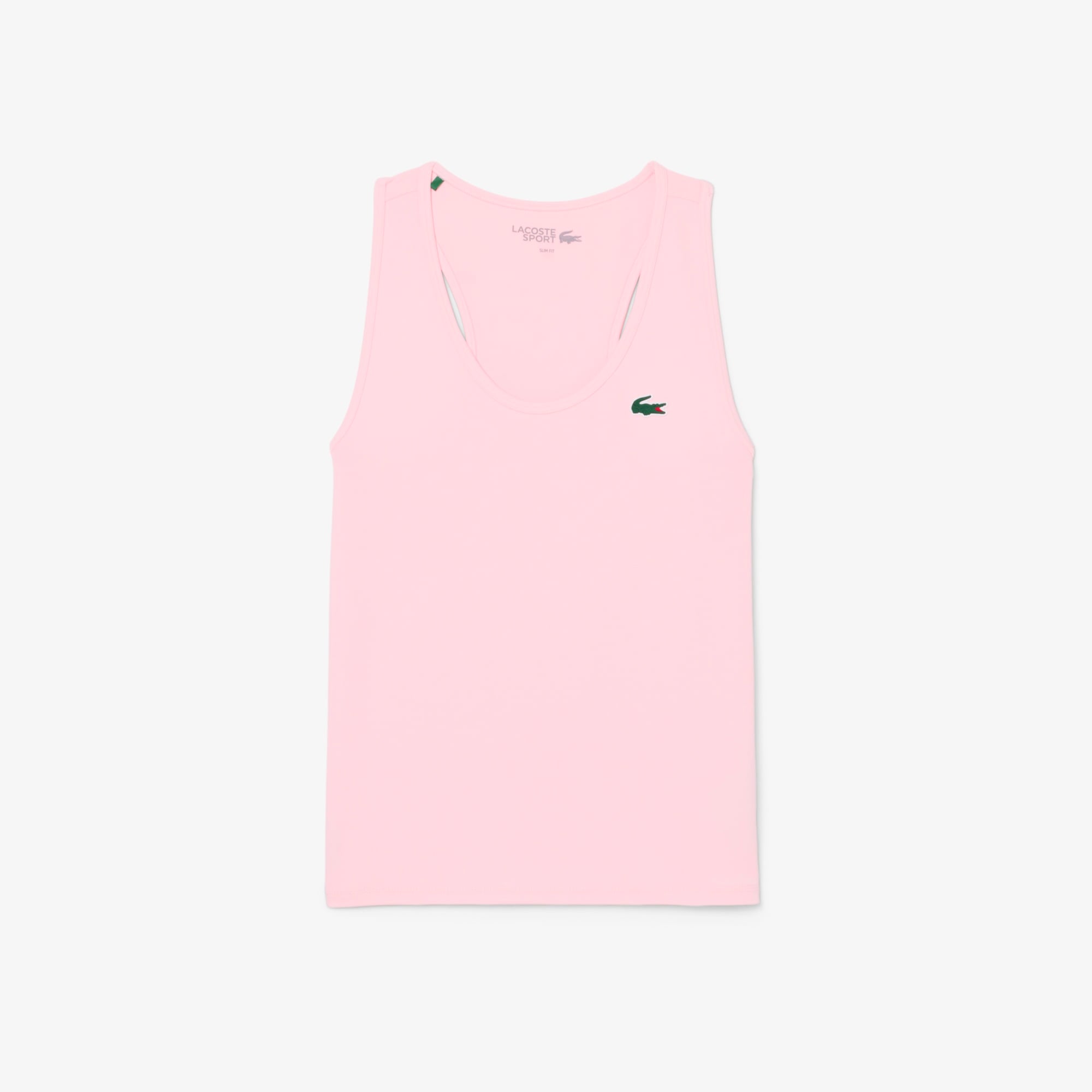 Kadın Slim Fit Kolsuz Bisiklet Yaka Pembe T-Shirt