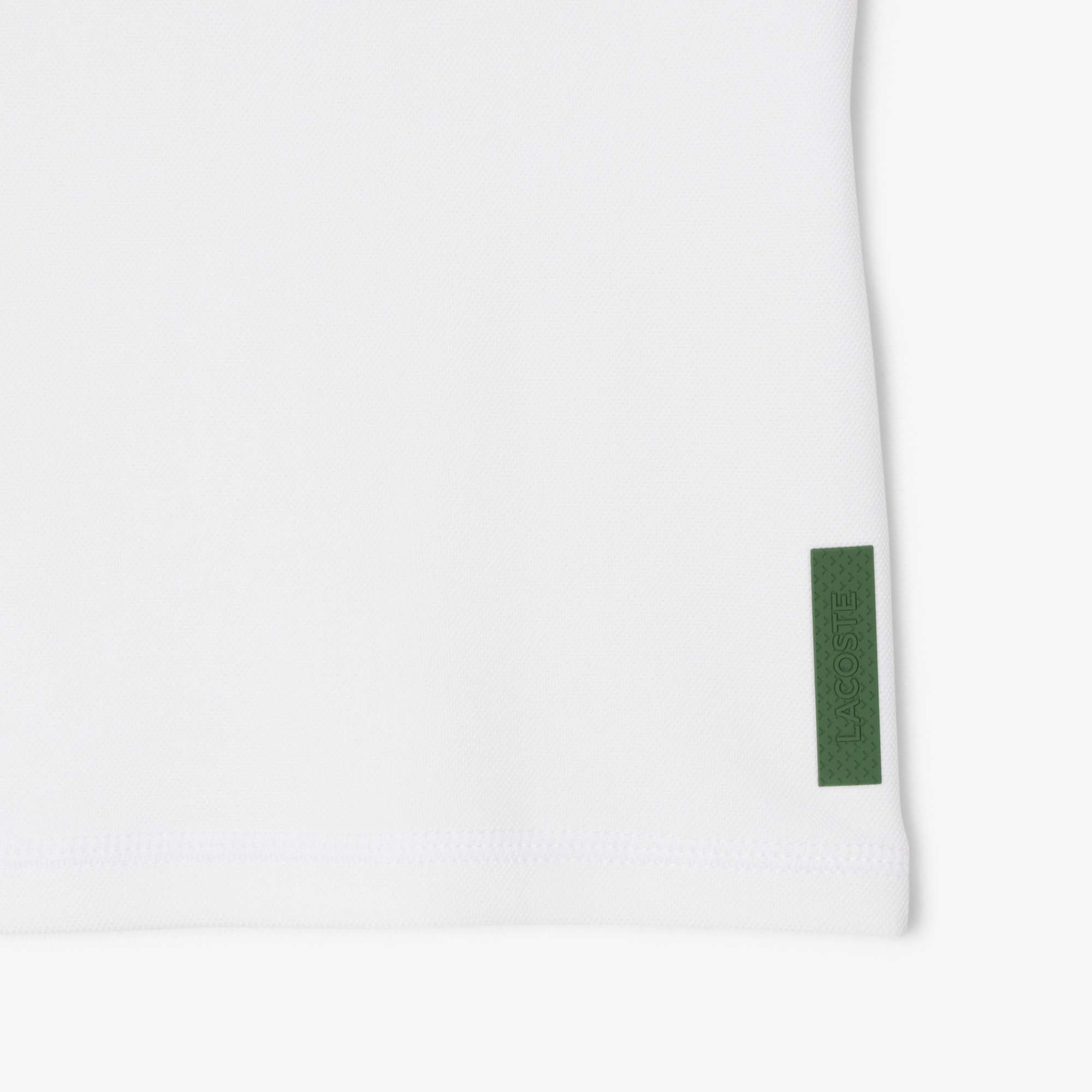 Lacoste Kadın Slim Fit Kolsuz Bisiklet Yaka Beyaz T-Shirt görsel 6