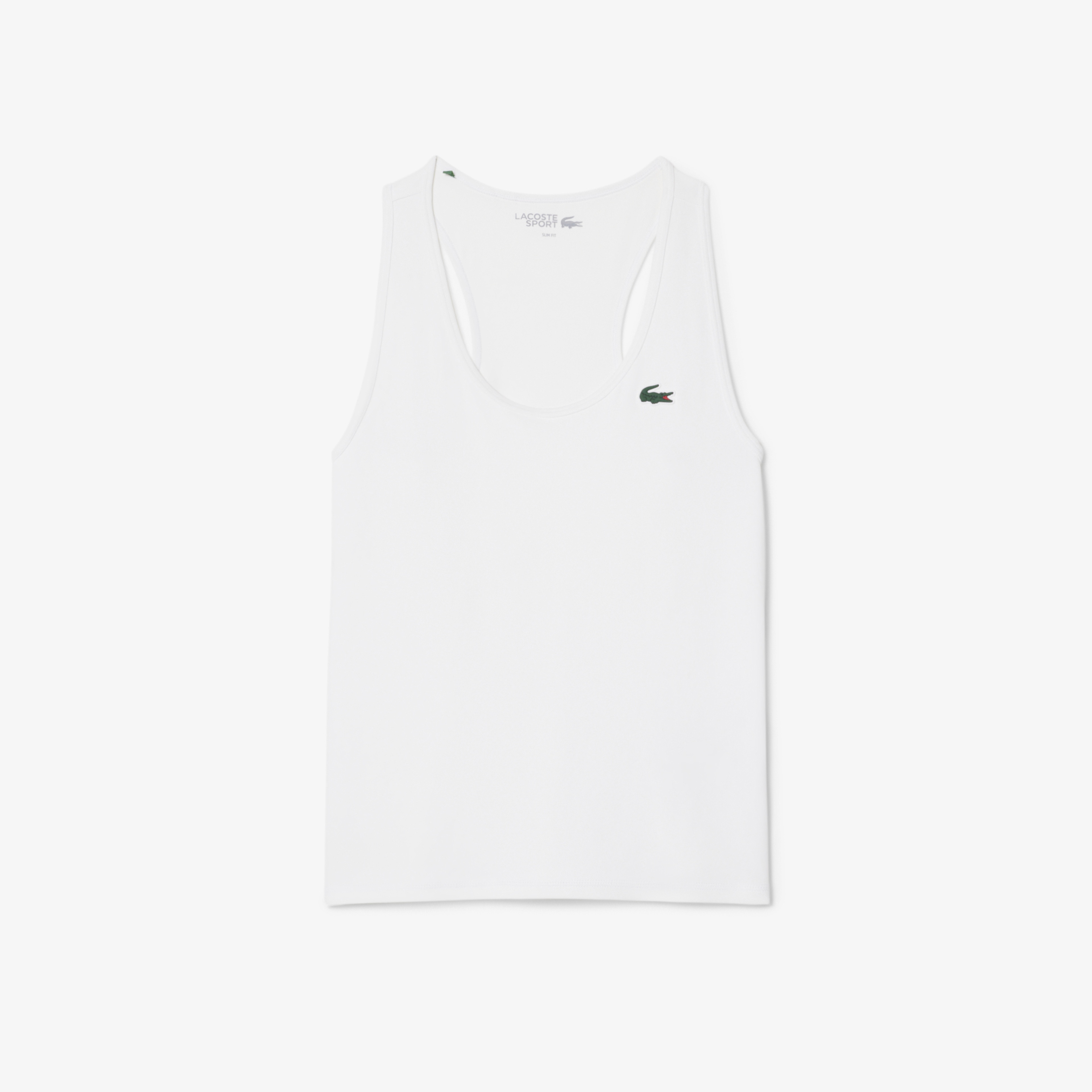 Kadın Slim Fit Kolsuz Bisiklet Yaka Beyaz T-Shirt