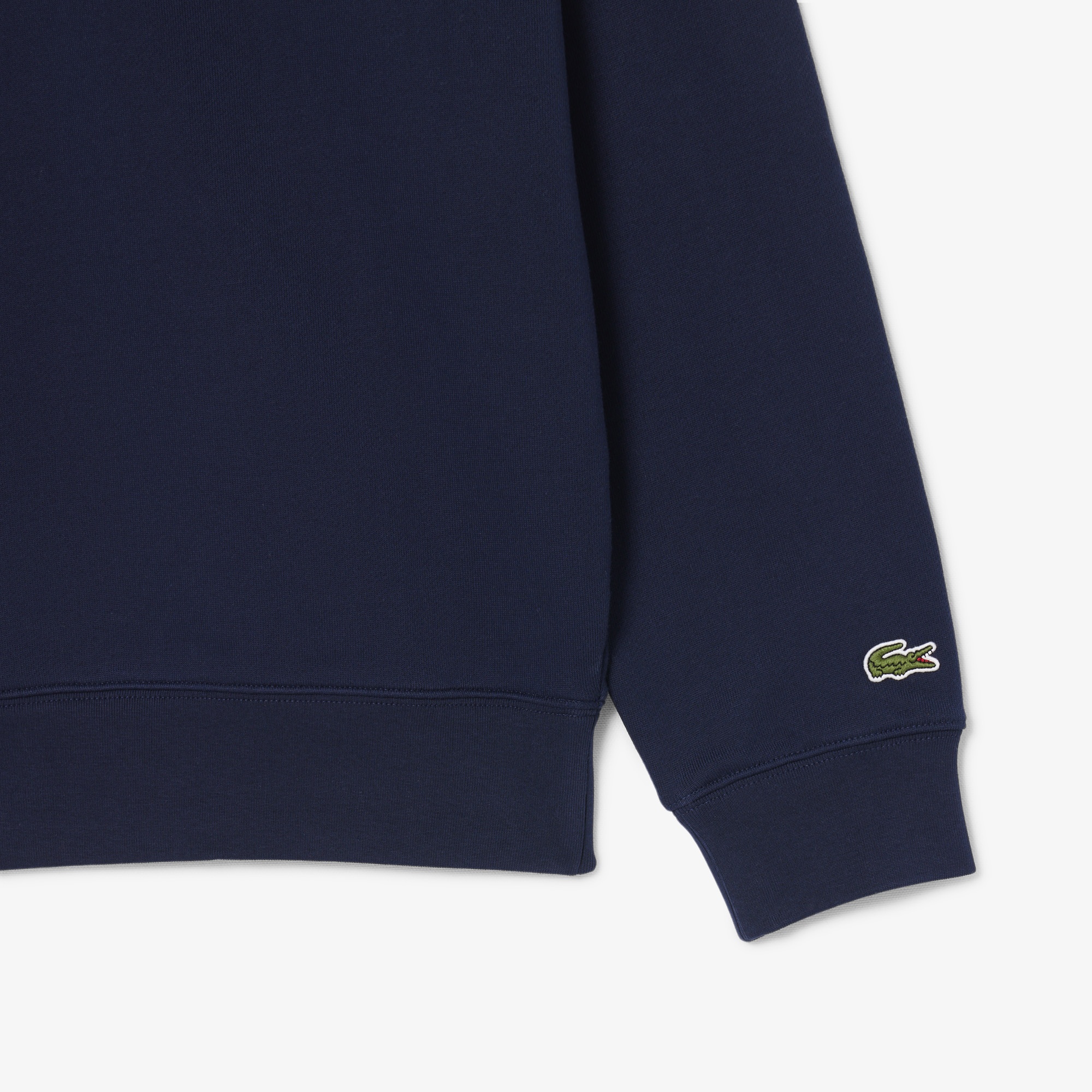 Unisex Classic Fit Yarım Fermuarlı Lacivert Sweatshirt