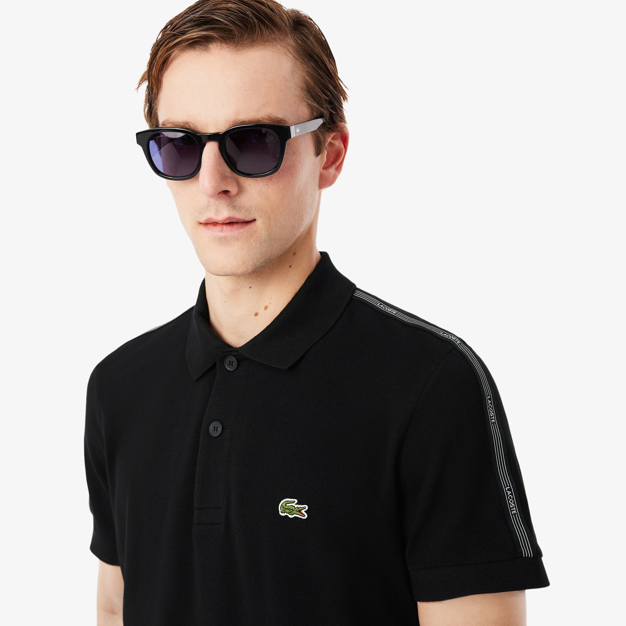 Lacoste Erkek Regular Fit Siyah Polo görsel 2