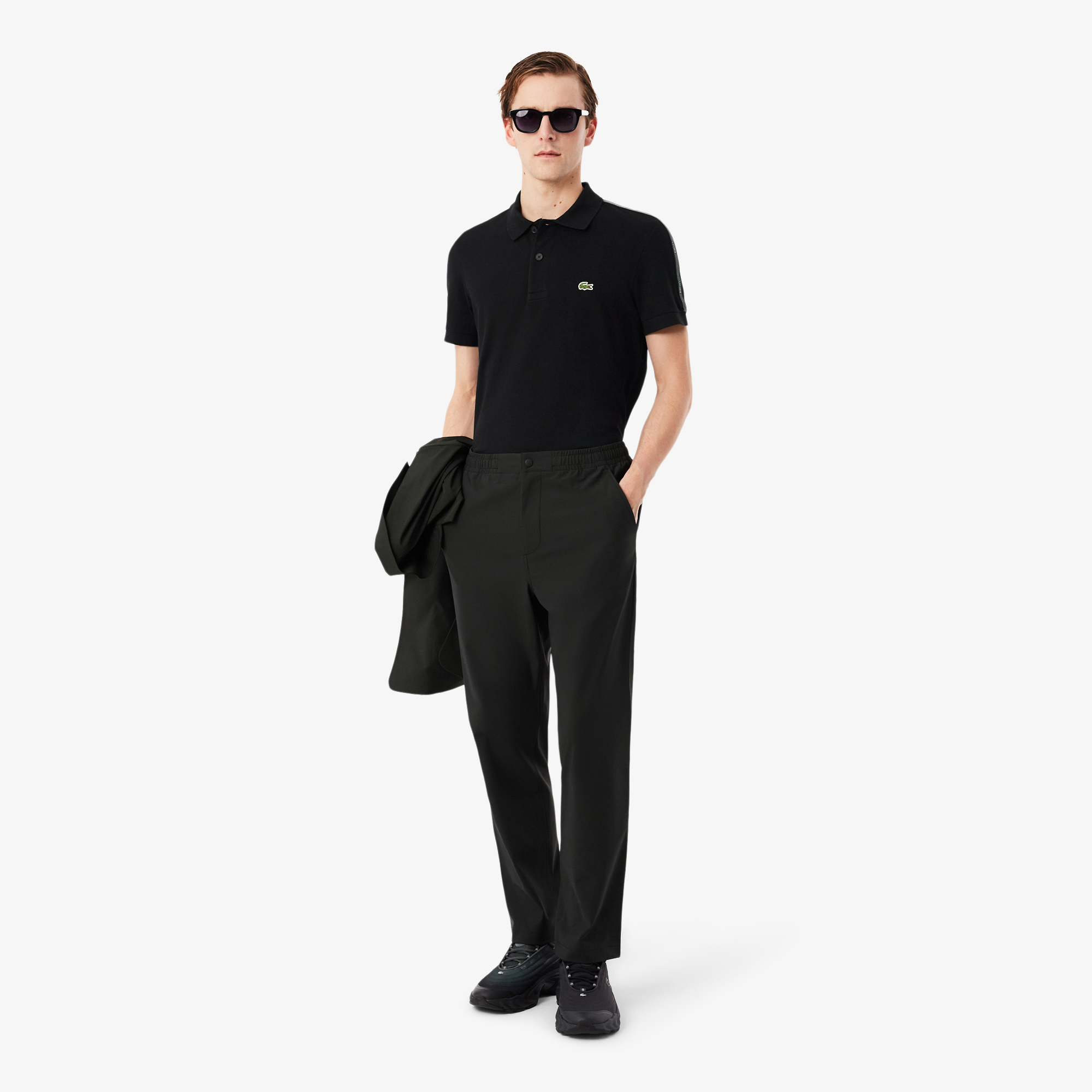 Lacoste Erkek Regular Fit Siyah Polo görsel 7
