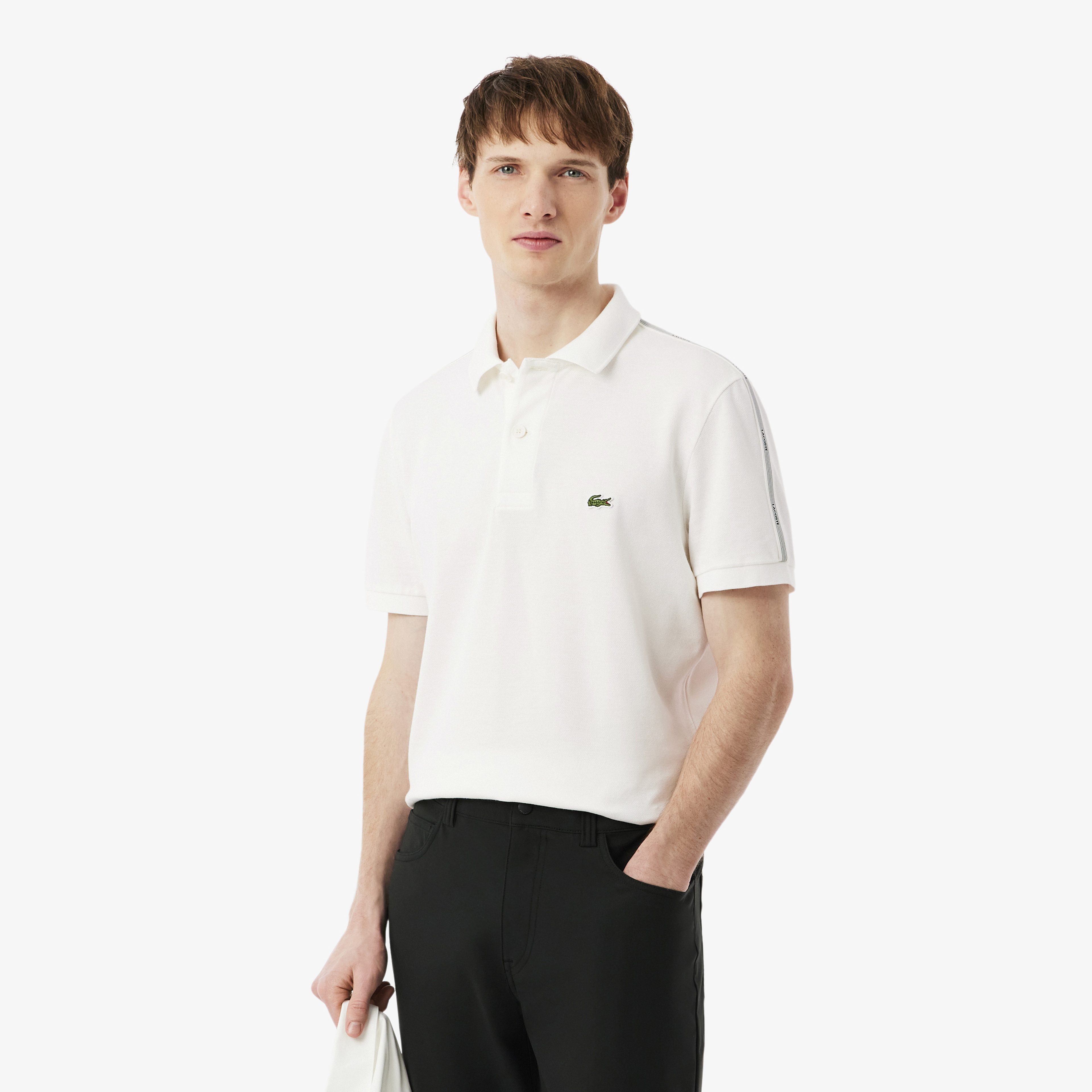 Erkek Regular Fit Beyaz Polo