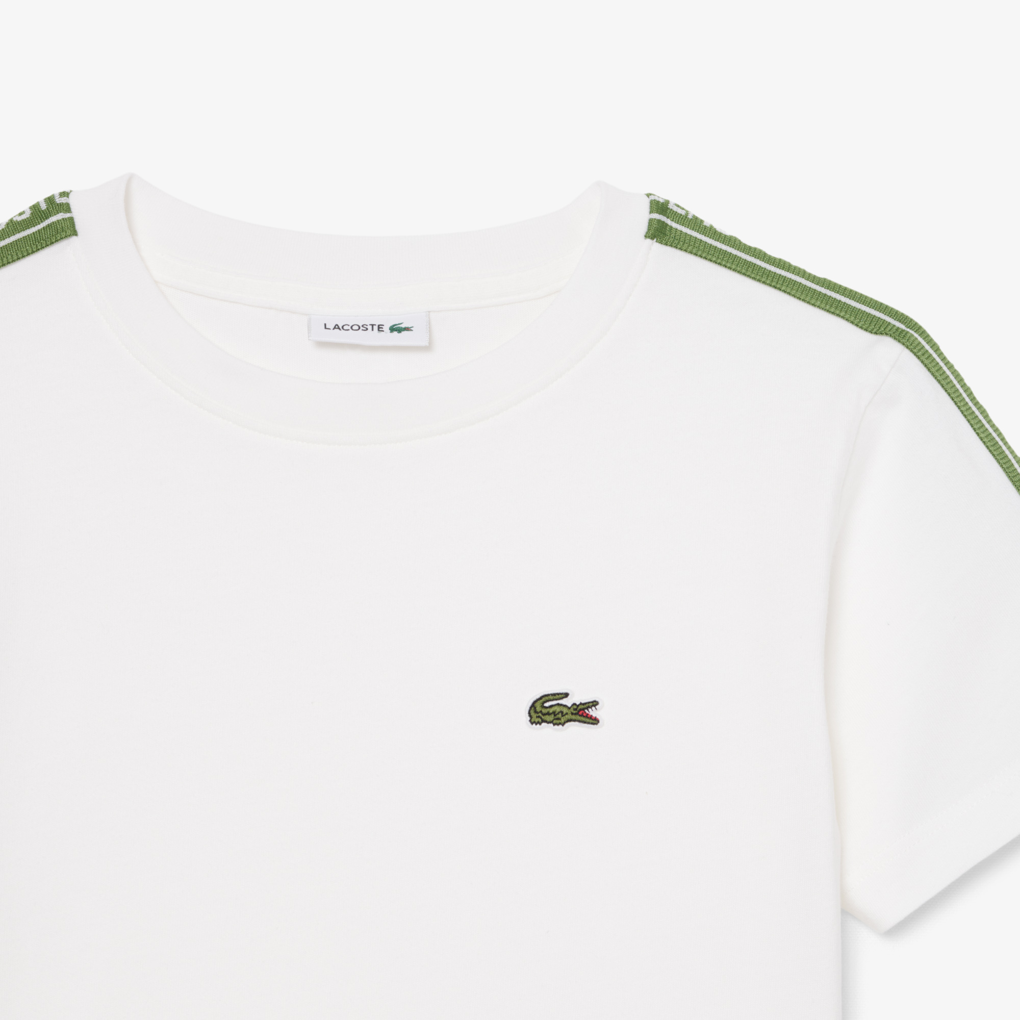 Lacoste Çocuk Bisiklet Yaka Beyaz T-Shirt görsel 3