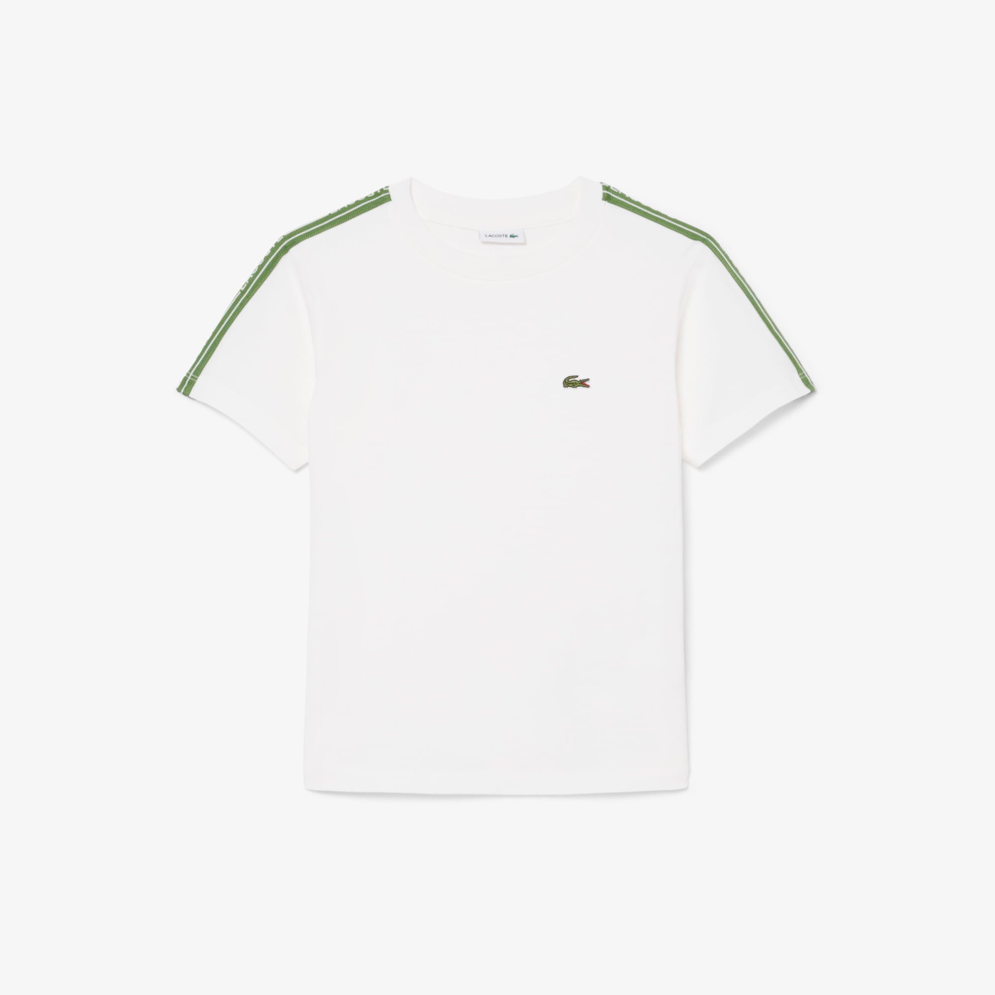 Lacoste Çocuk Bisiklet Yaka Beyaz T-Shirt