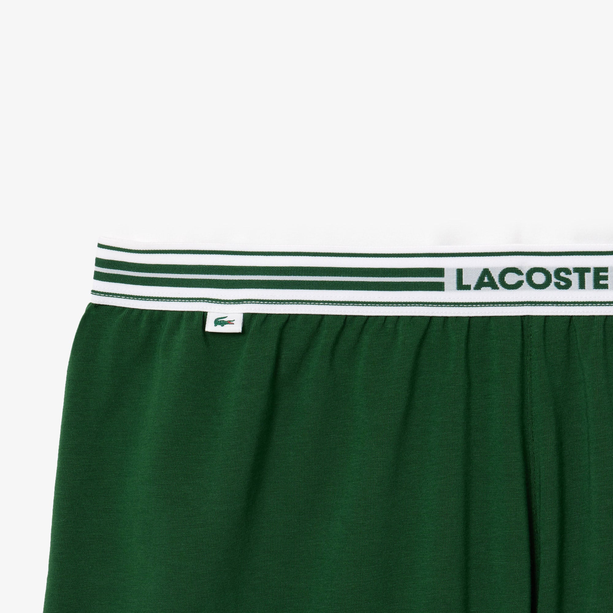 Lacoste Kadın Relaxed Fit Kısa Kollu Bisiklet Yaka Baskılı Beyaz Pijama görsel 3