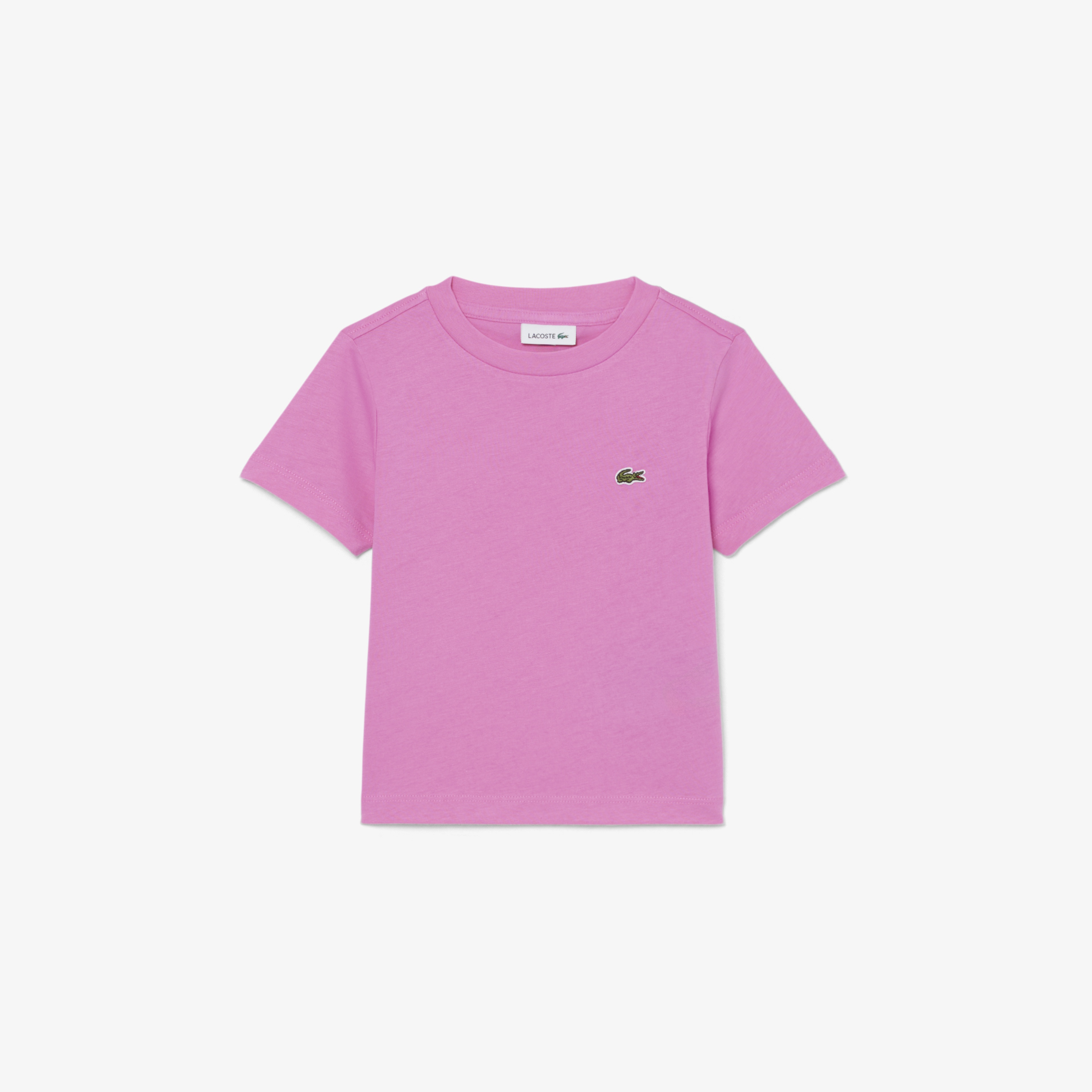 Çocuk Bisiklet Yaka Pembe T-Shirt