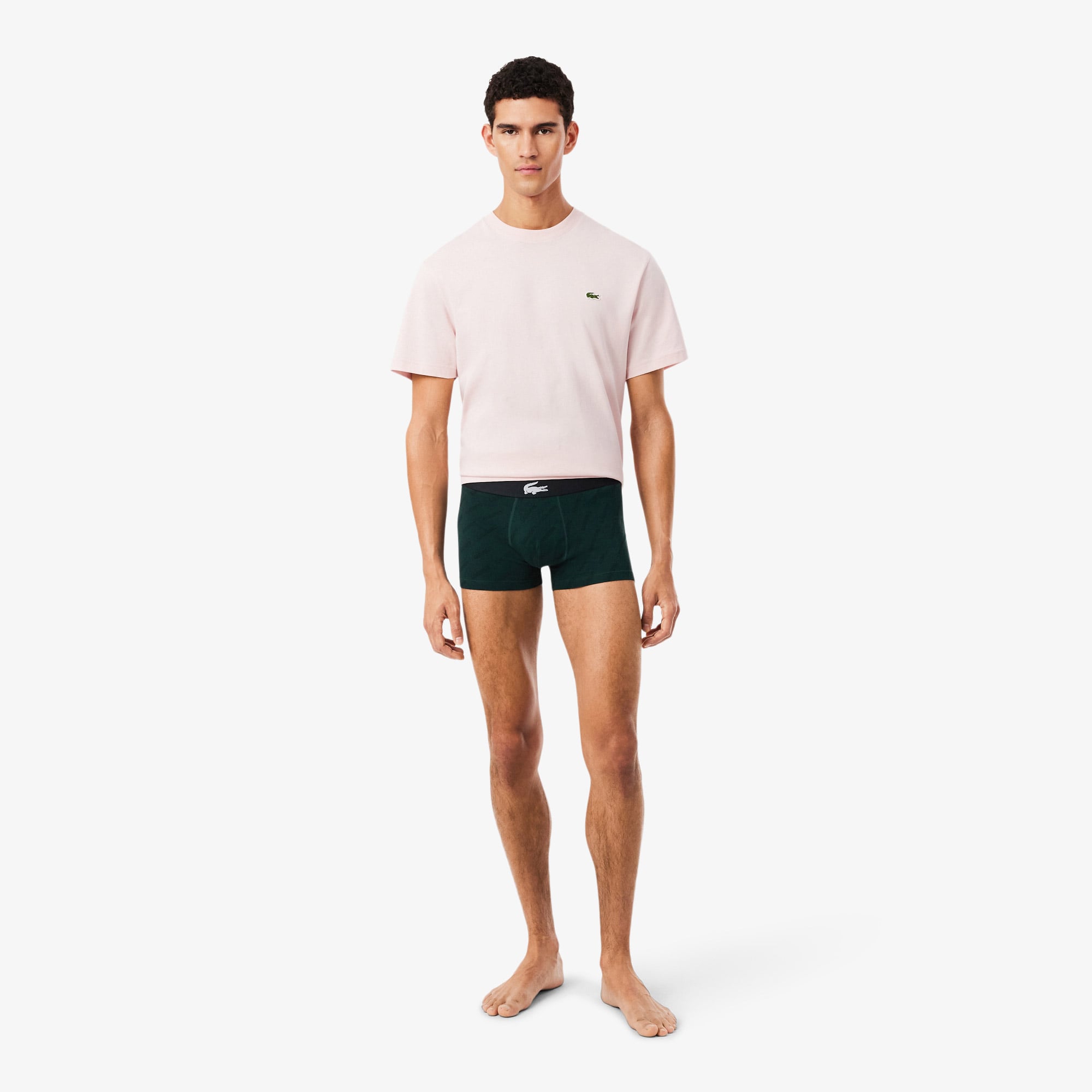 Lacoste Erkek 3'lü Renkli Boxer görsel 8